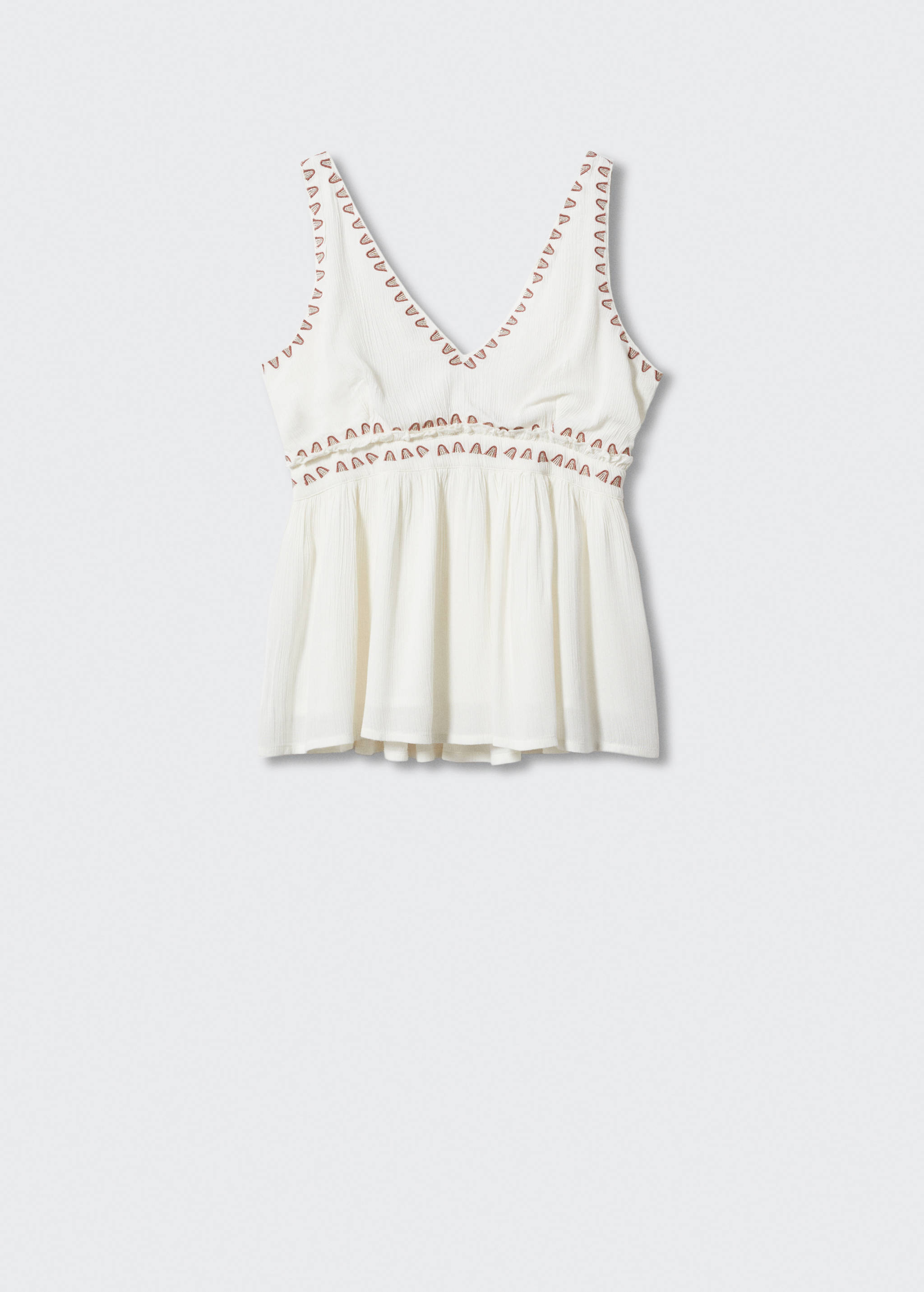 Bluse mit dekorativer Stickerei - Artikel ohne Model