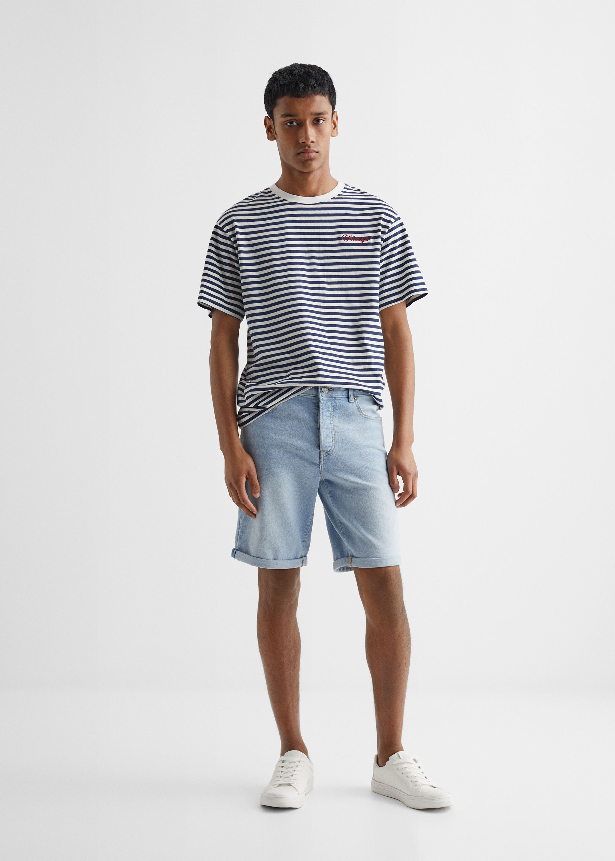 Striped cotton T-shirt - General plane