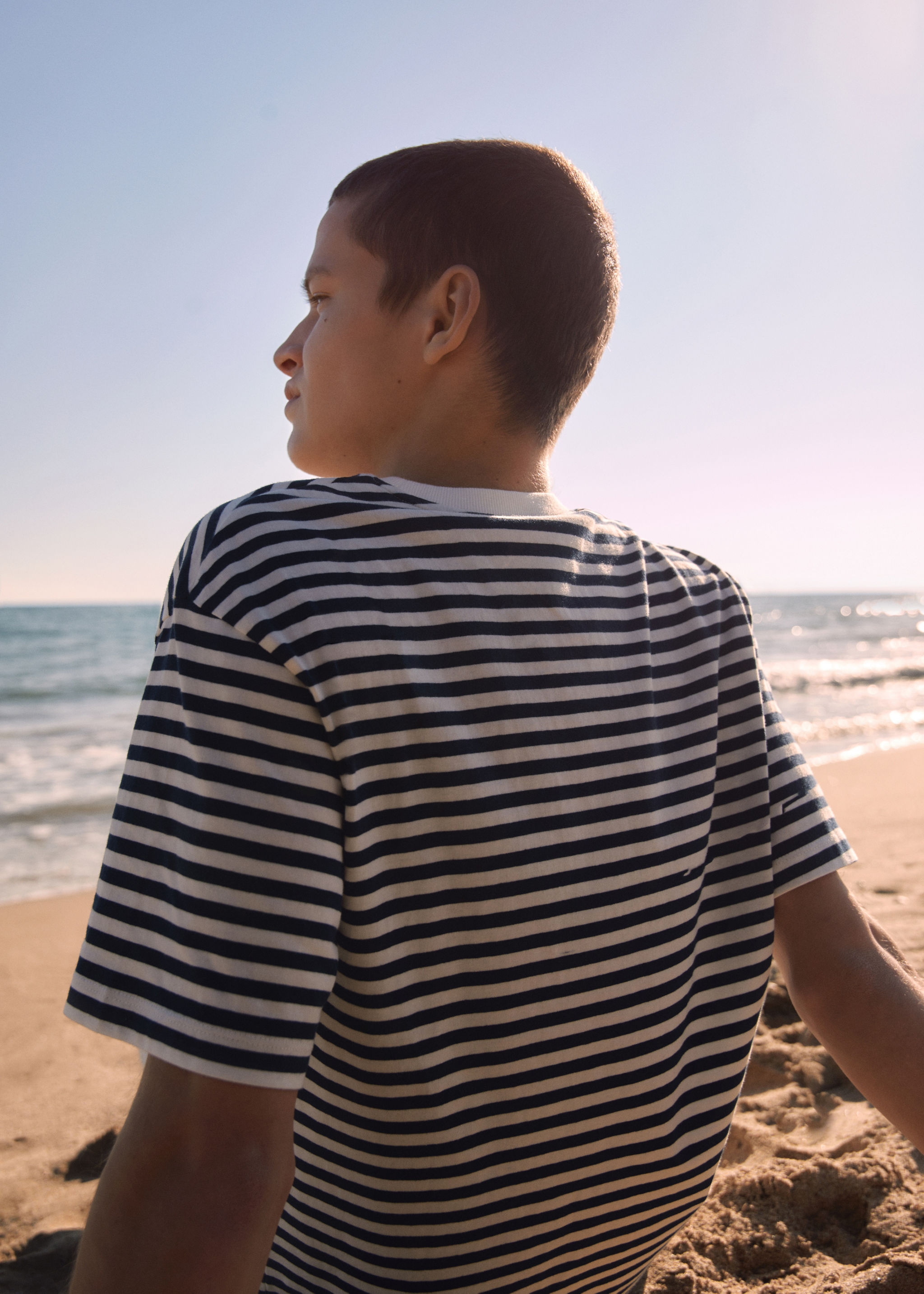 Striped cotton T-shirt - Details of the article 5