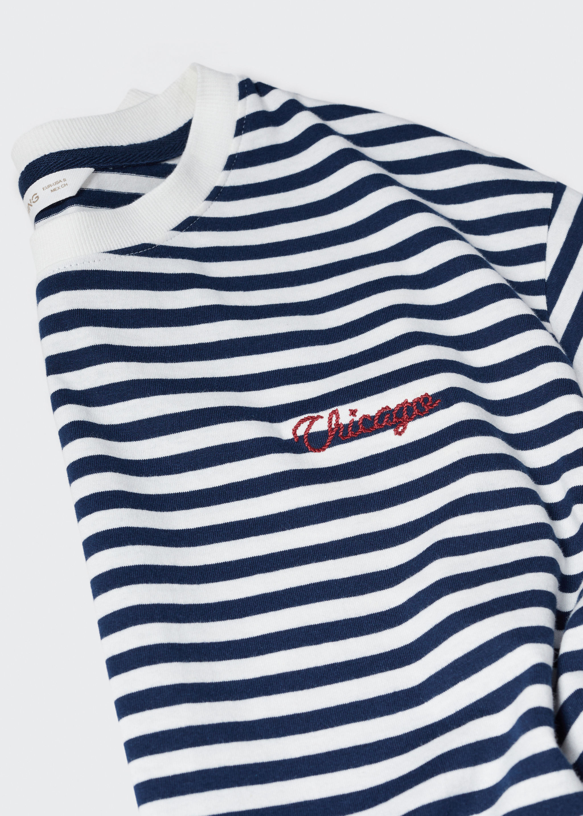 Striped cotton T-shirt - Details of the article 8