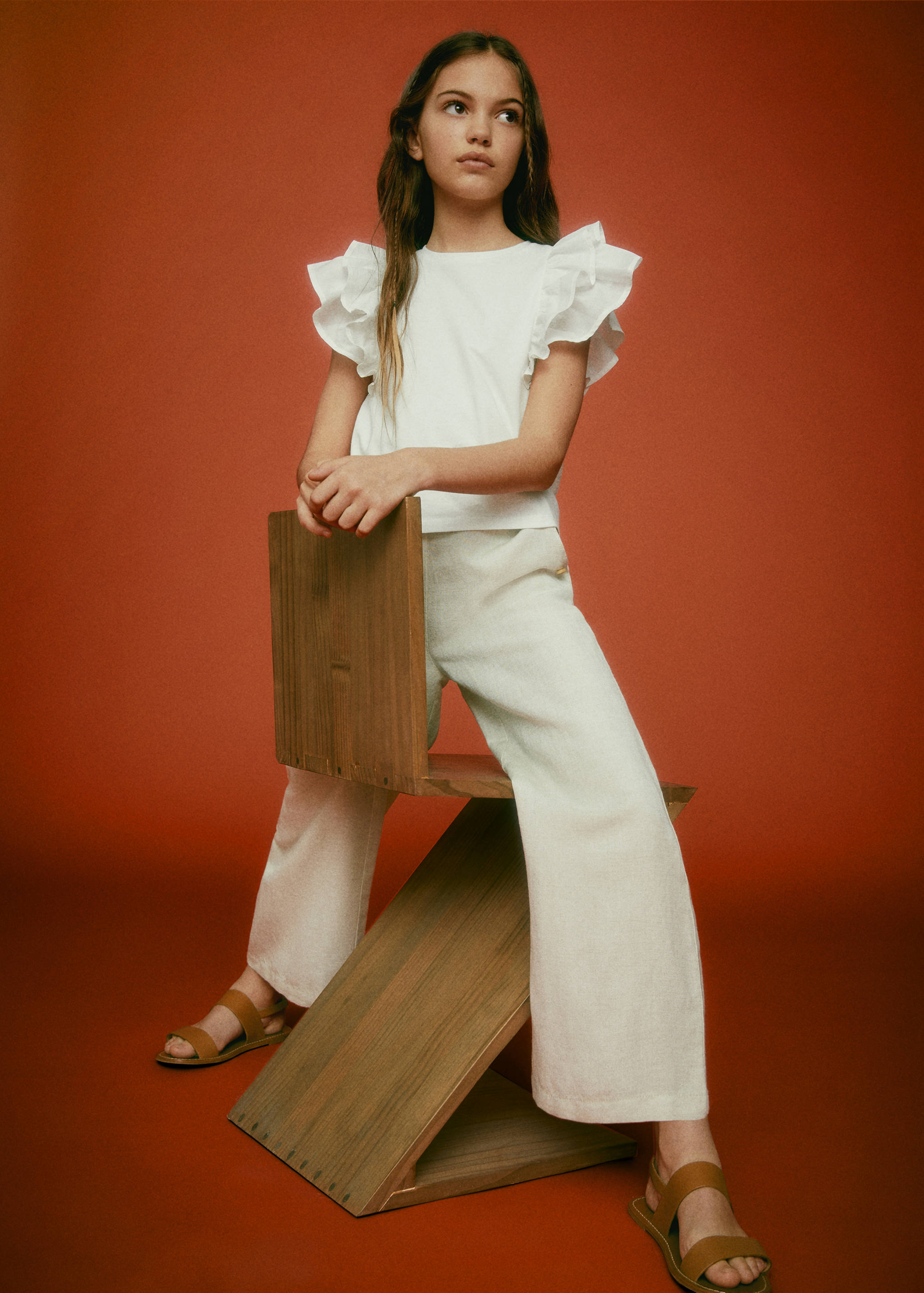 Ruffle T-shirt - General plane