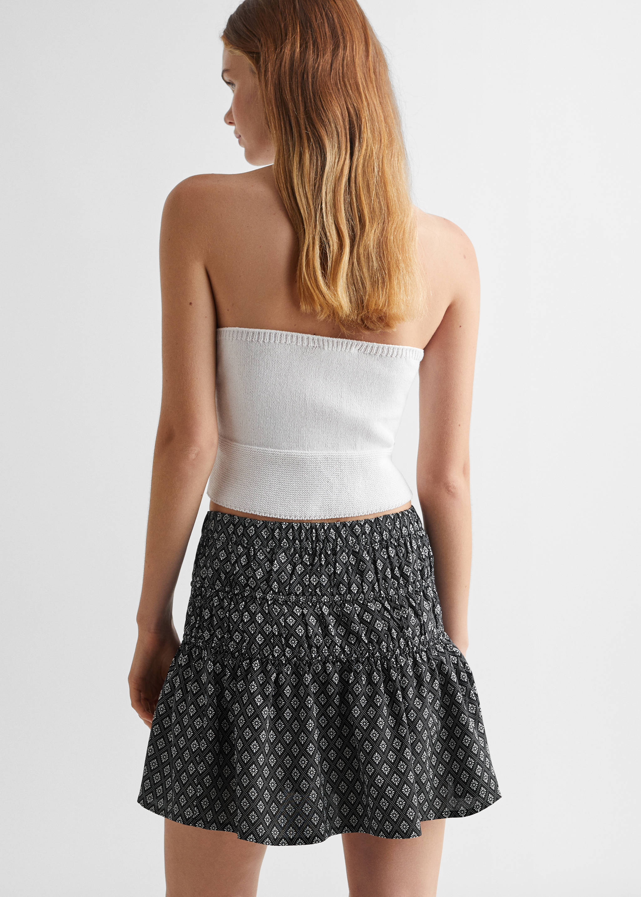 Jupe imprimée volant - Verso de l’article