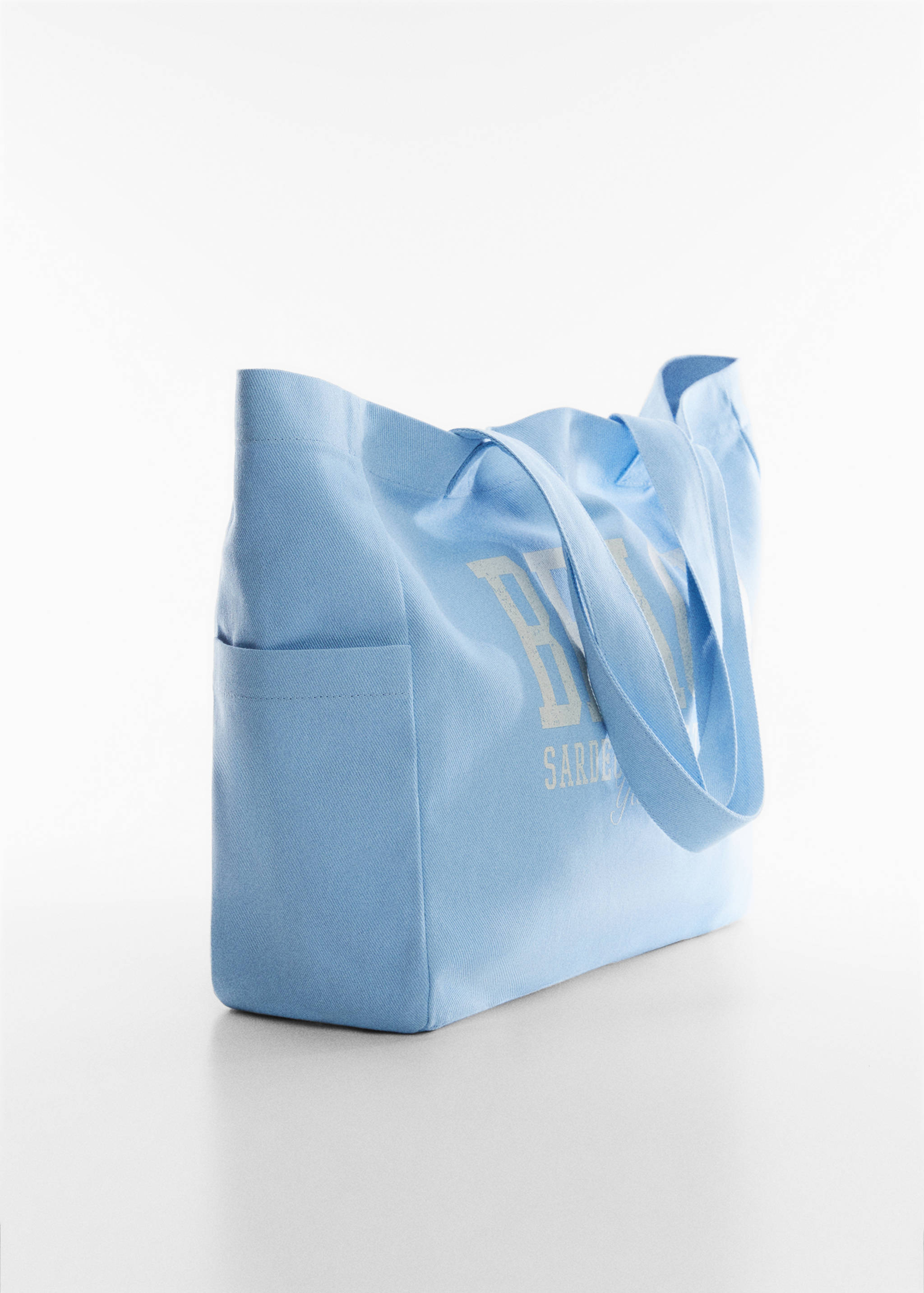 Gemusterte Baumwolltasche - Mittlere Ansicht