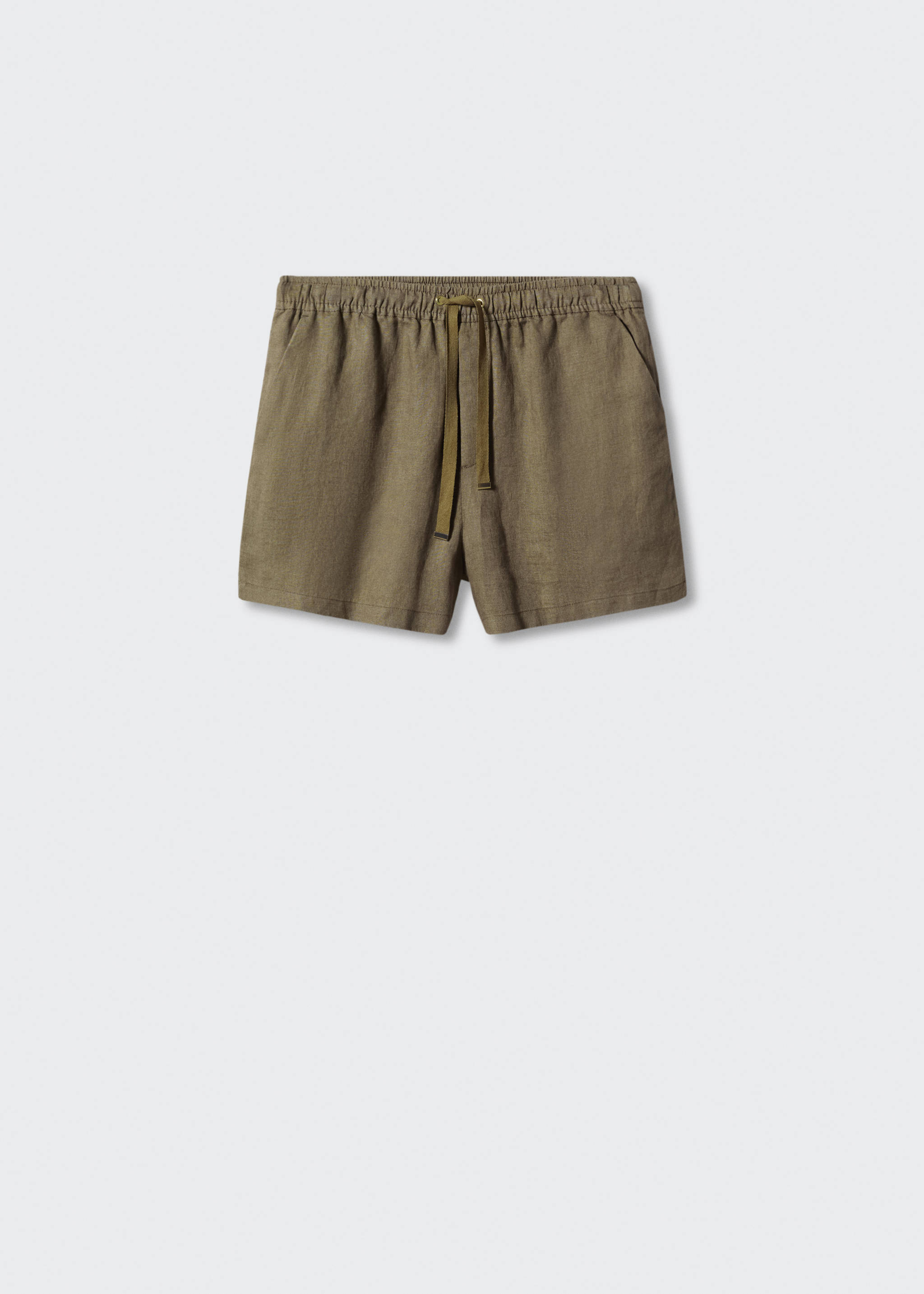 Linen shorts with drawstring - Article without model