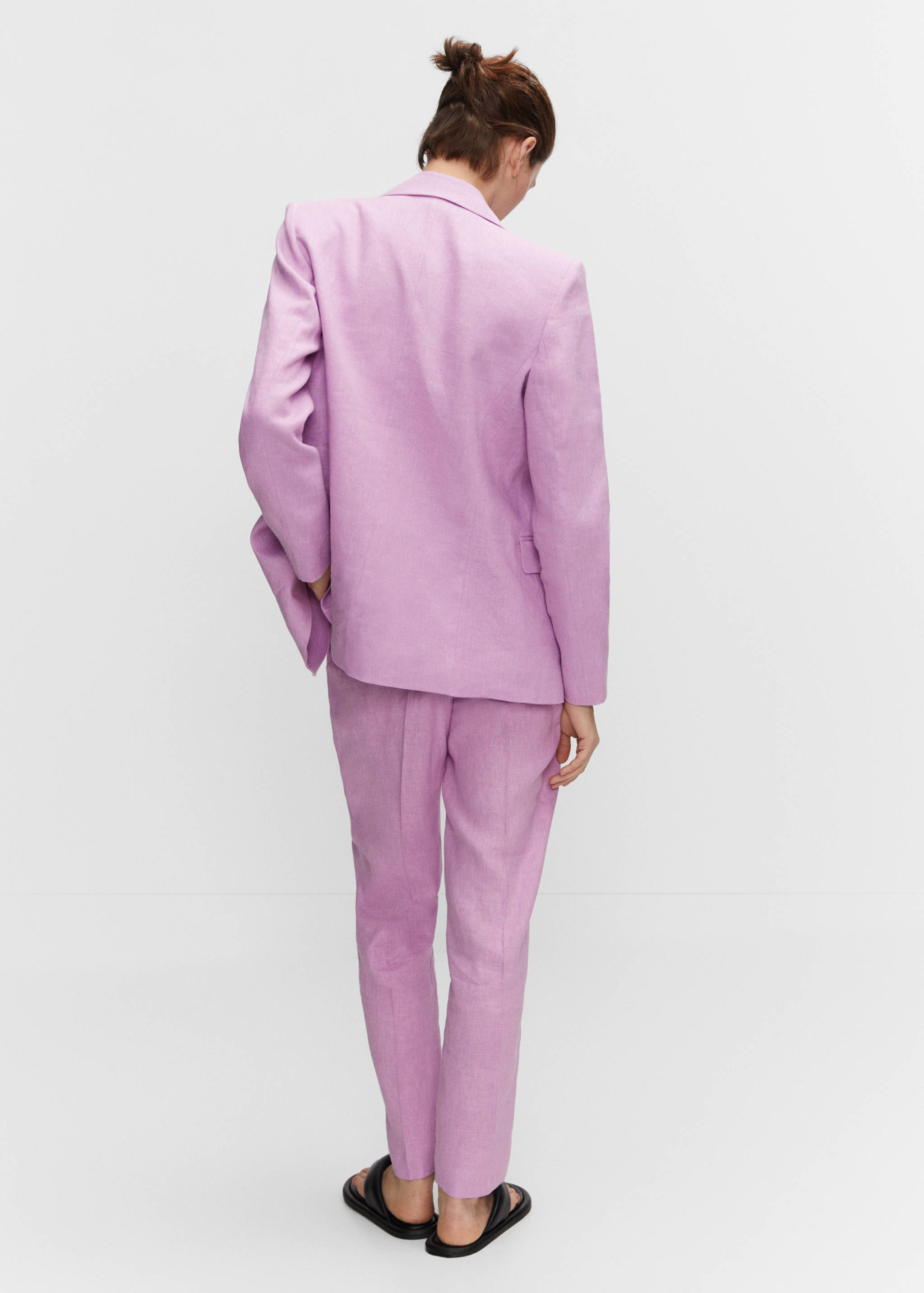 100% linen trousers - Reverse of the article