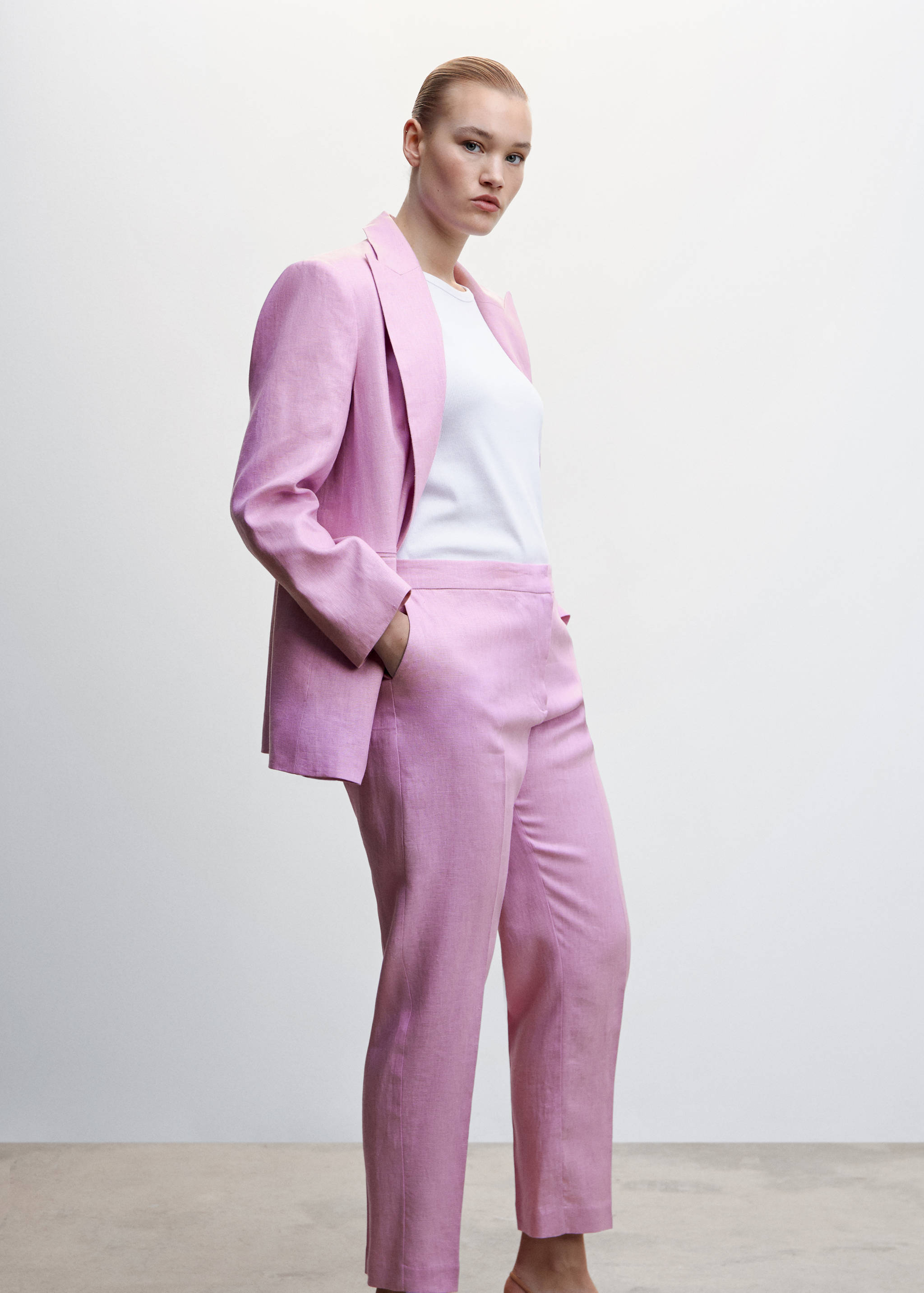 100% linen trousers - Details of the article 5