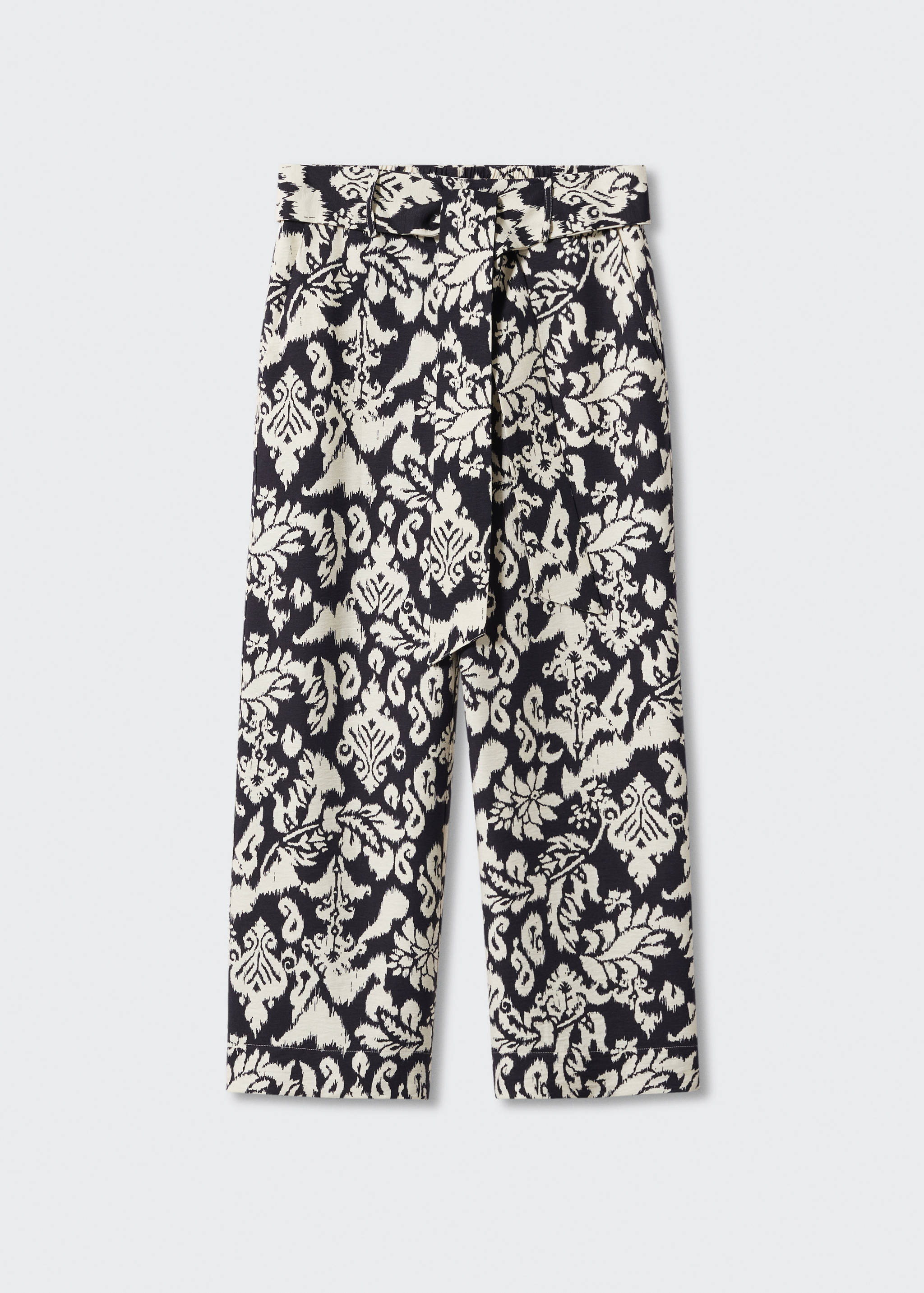 Printed trousers with bow - Article without model