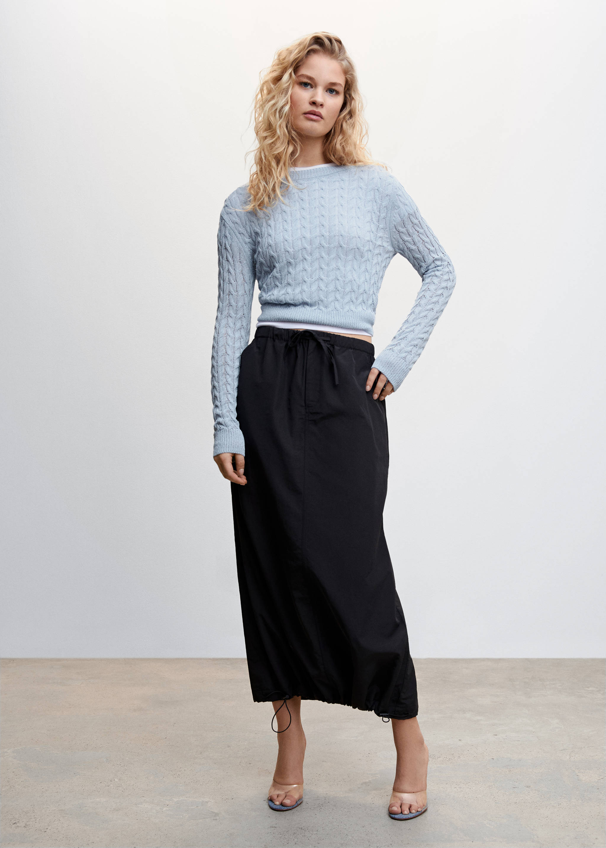 Pullover mit Zopfmuster - Allgemeine Ansicht