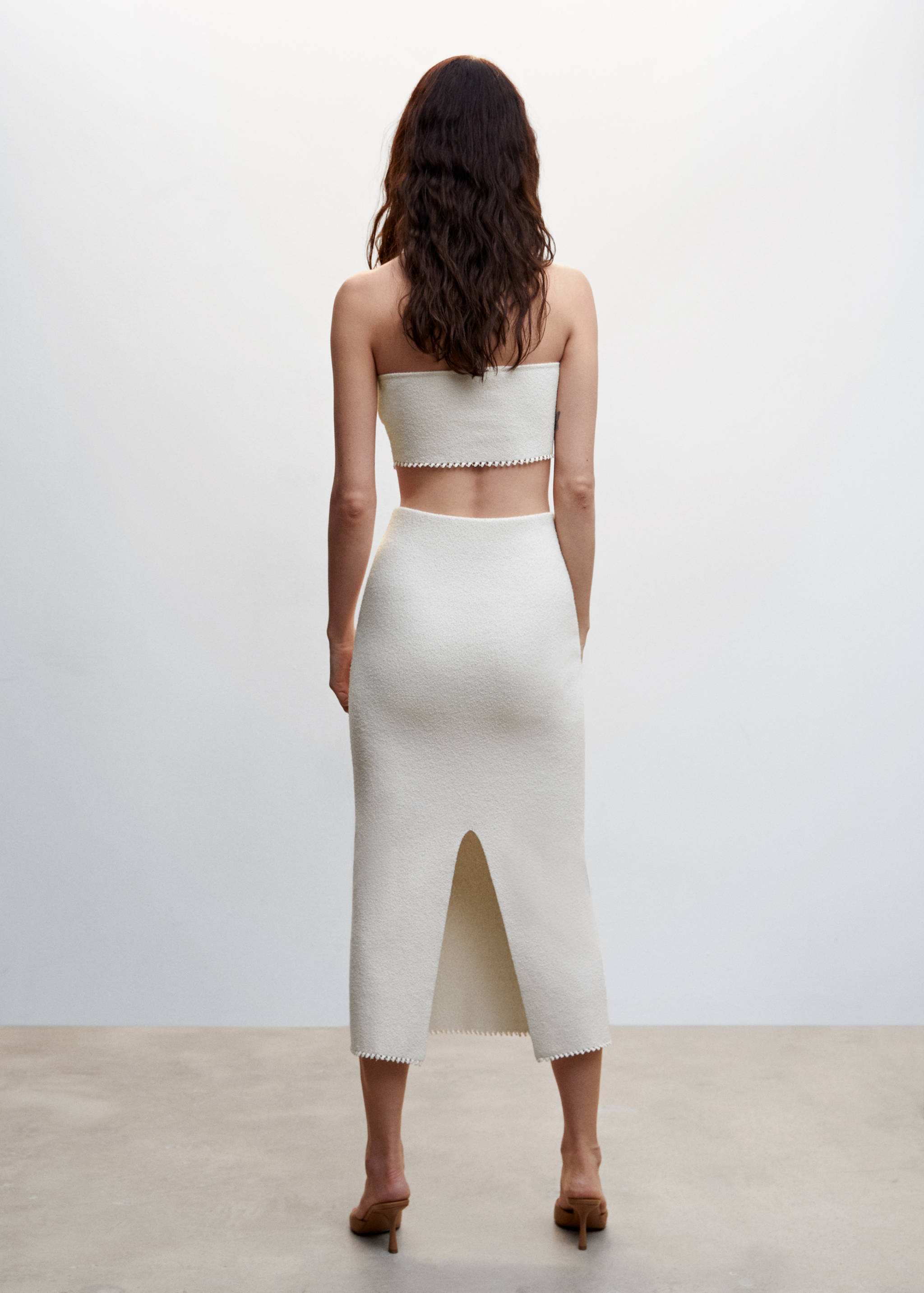 Jupe midi maille - Verso de l’article