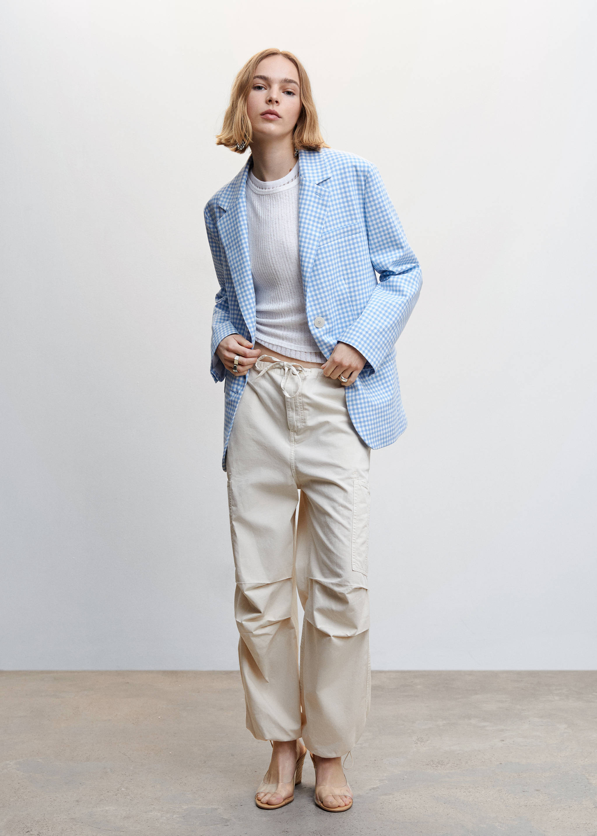 Americana cuadros vichy - Plano general