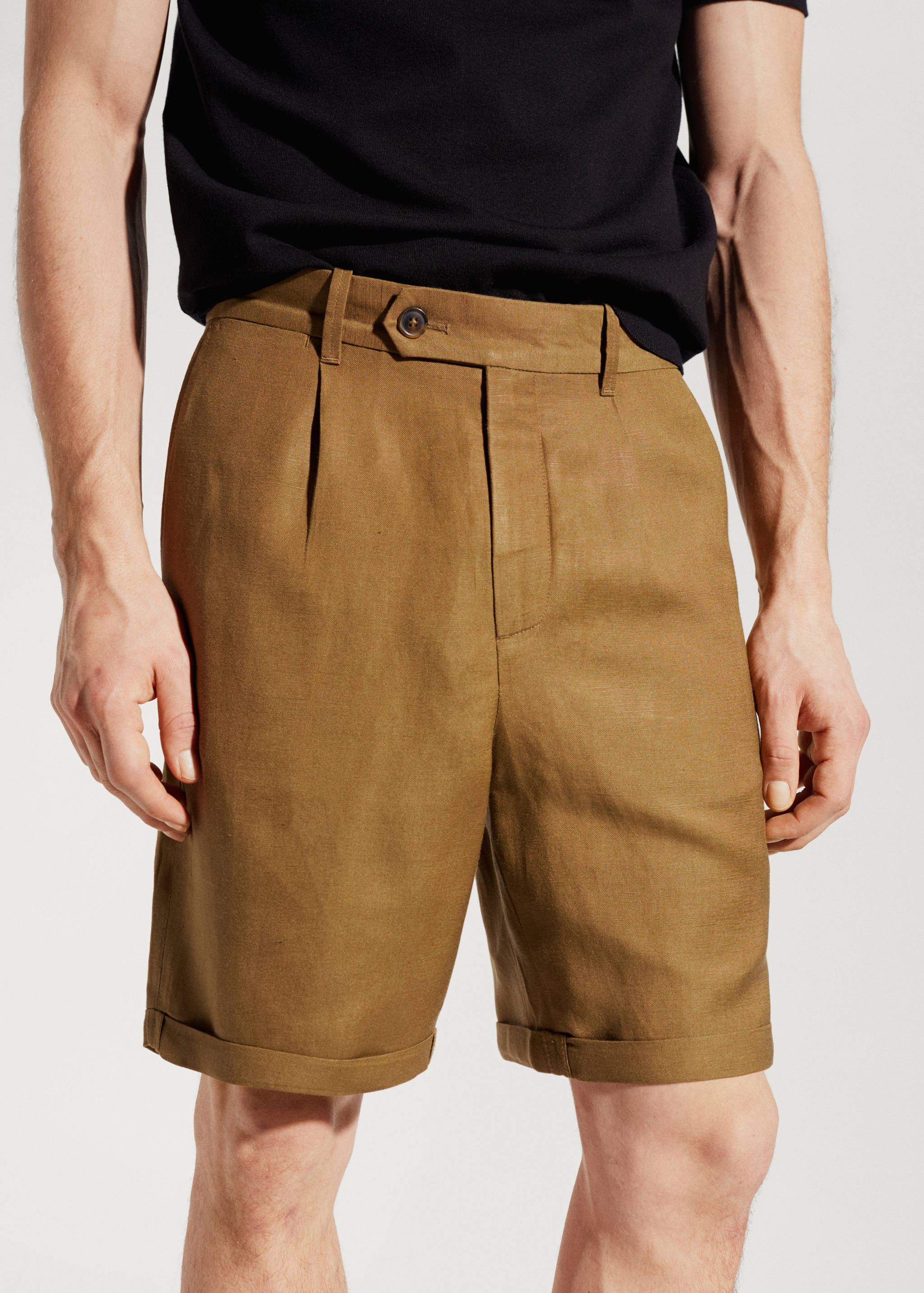 Shorts bermudes barreja lli - Detall de l'article 1