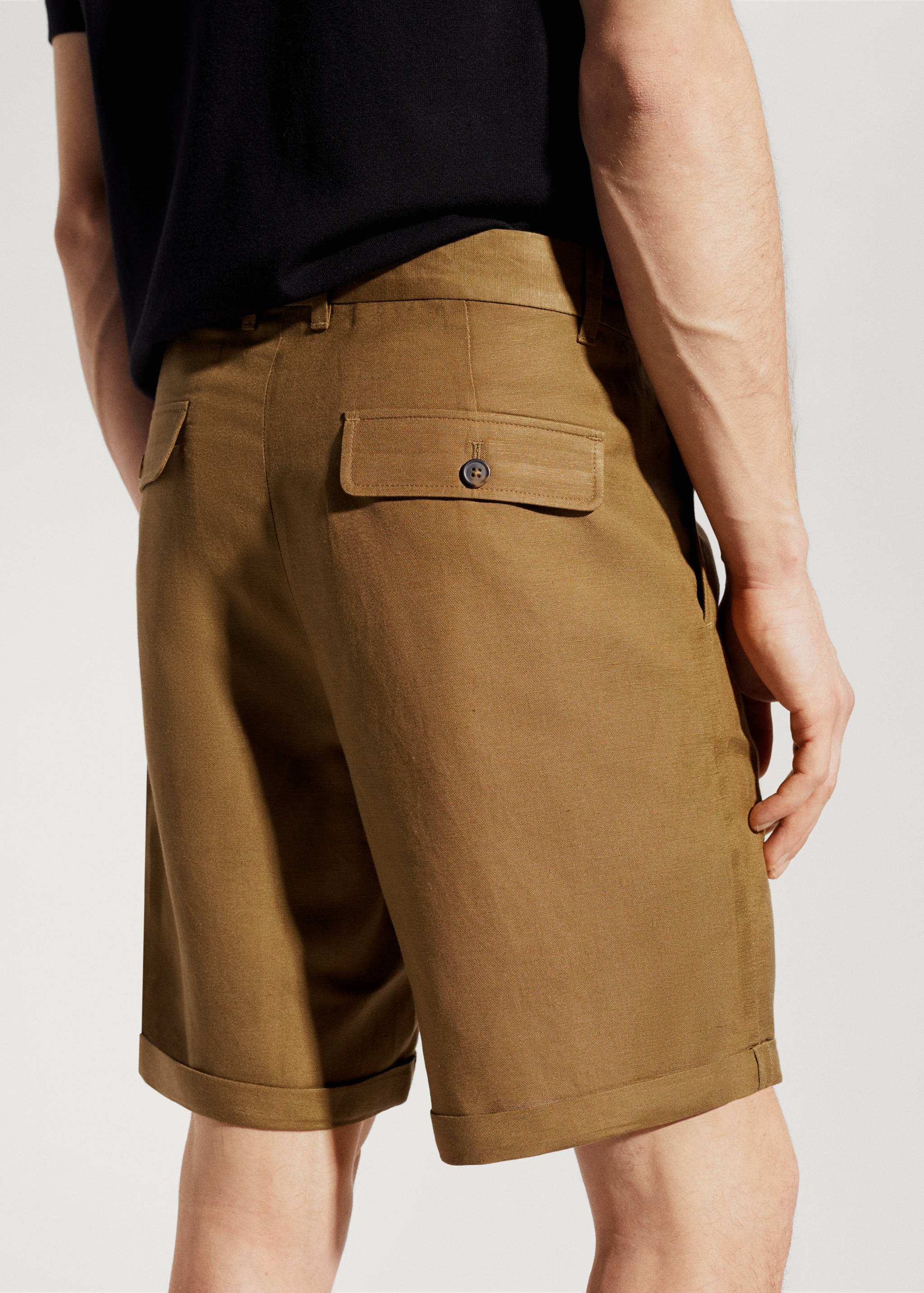 Shorts bermudes barreja lli - Detall de l'article 2
