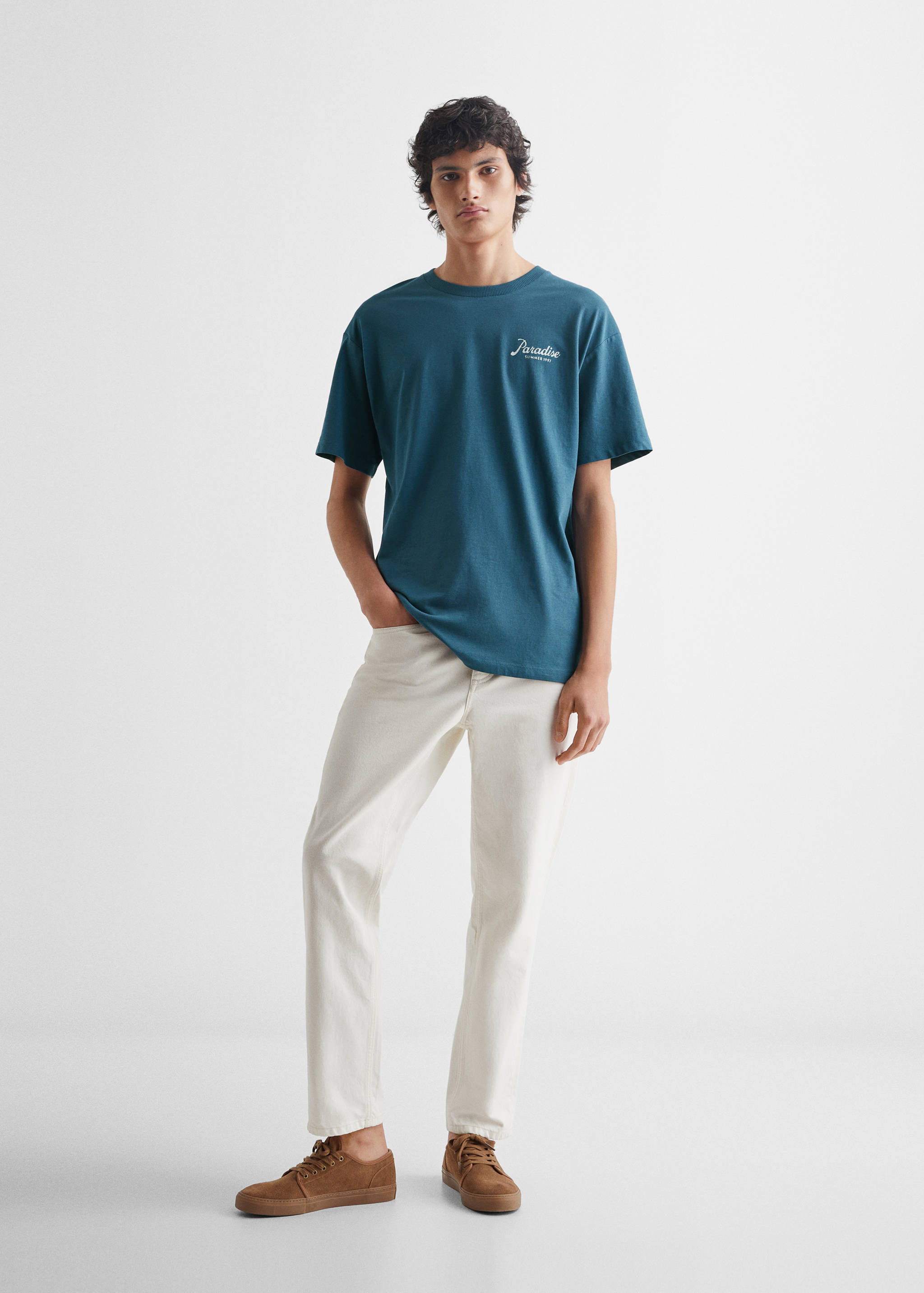 Palm image T-shirt - General plane