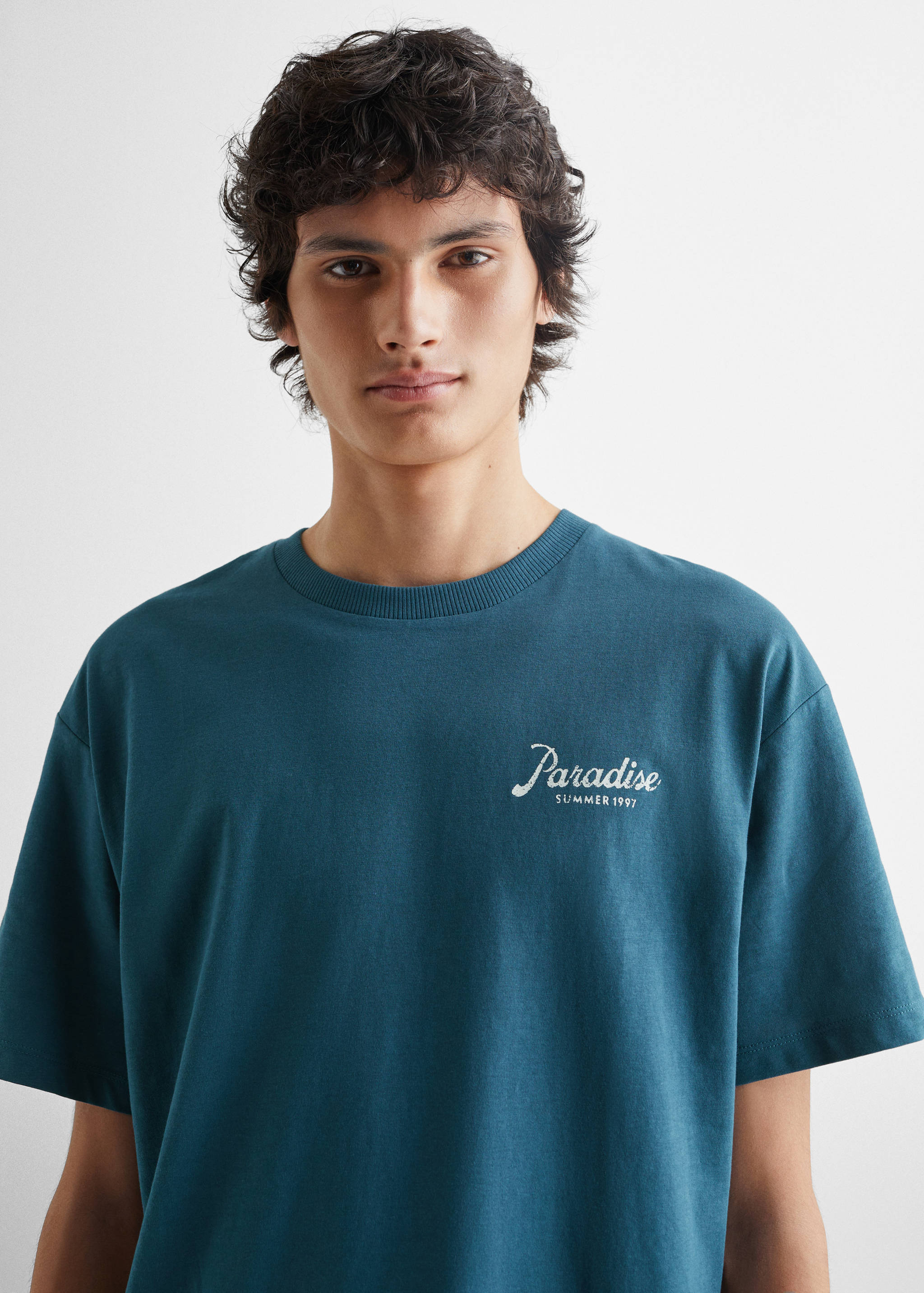 Palm image T-shirt - Details of the article 1