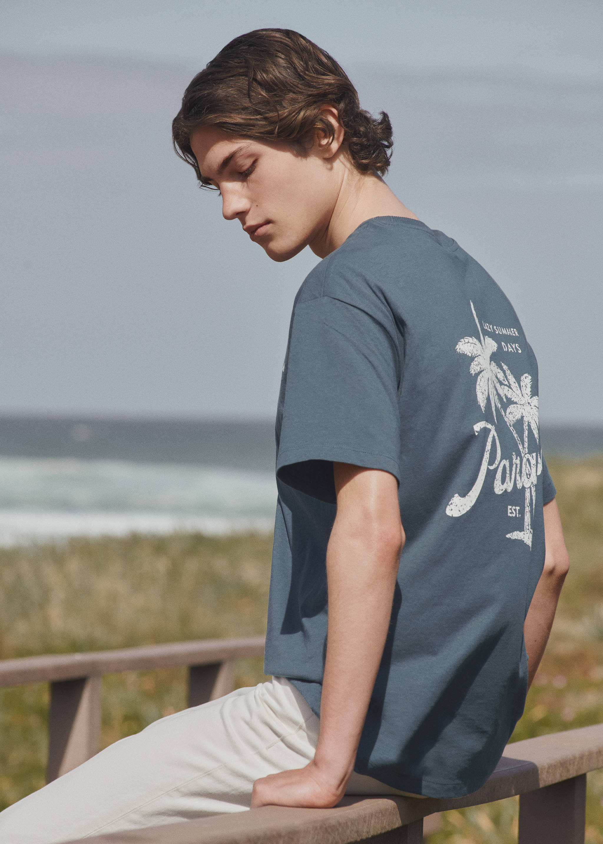 Palm image T-shirt - Details of the article 5