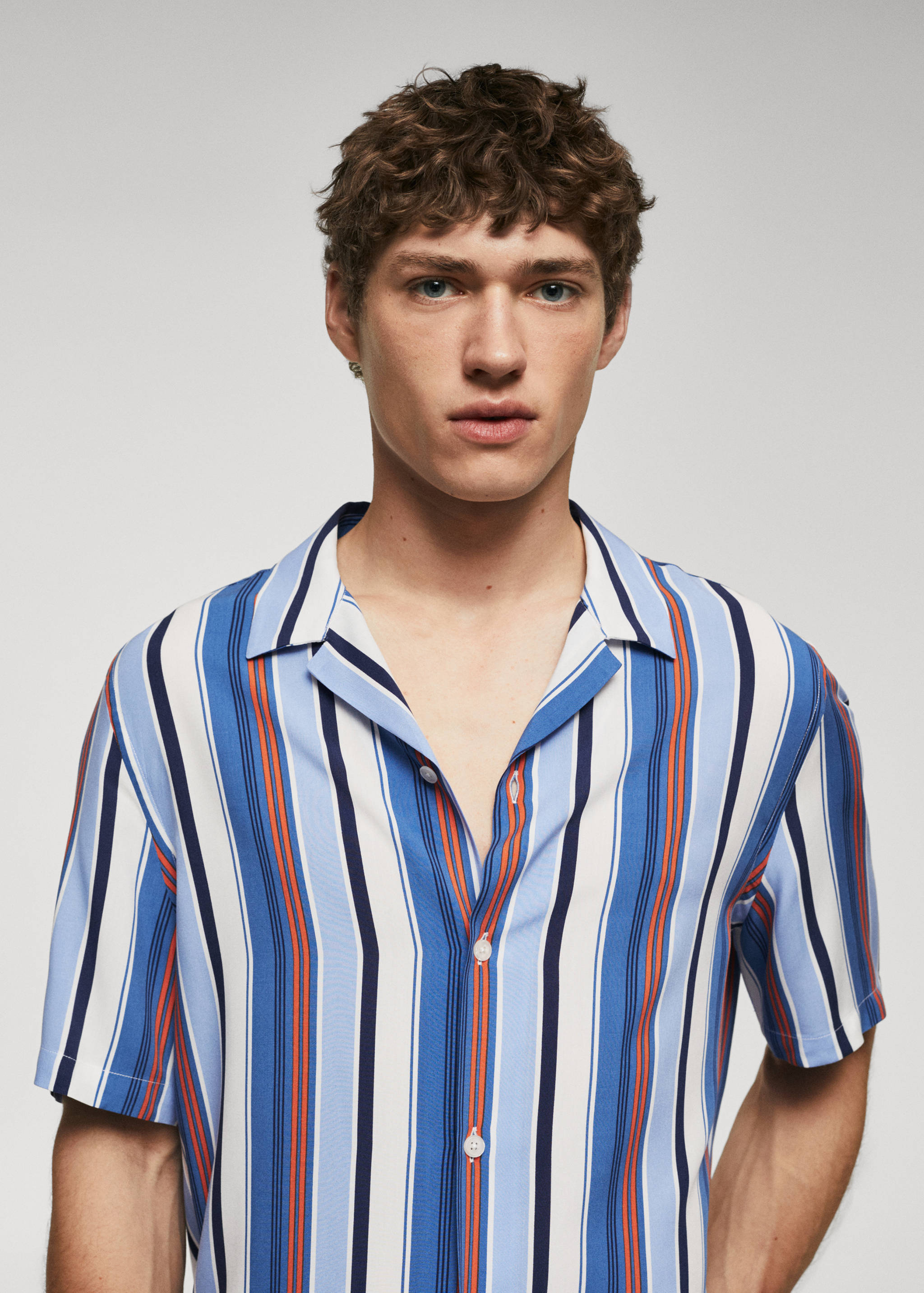 Košile bowling regular fit s proužky - Detail zboží 2