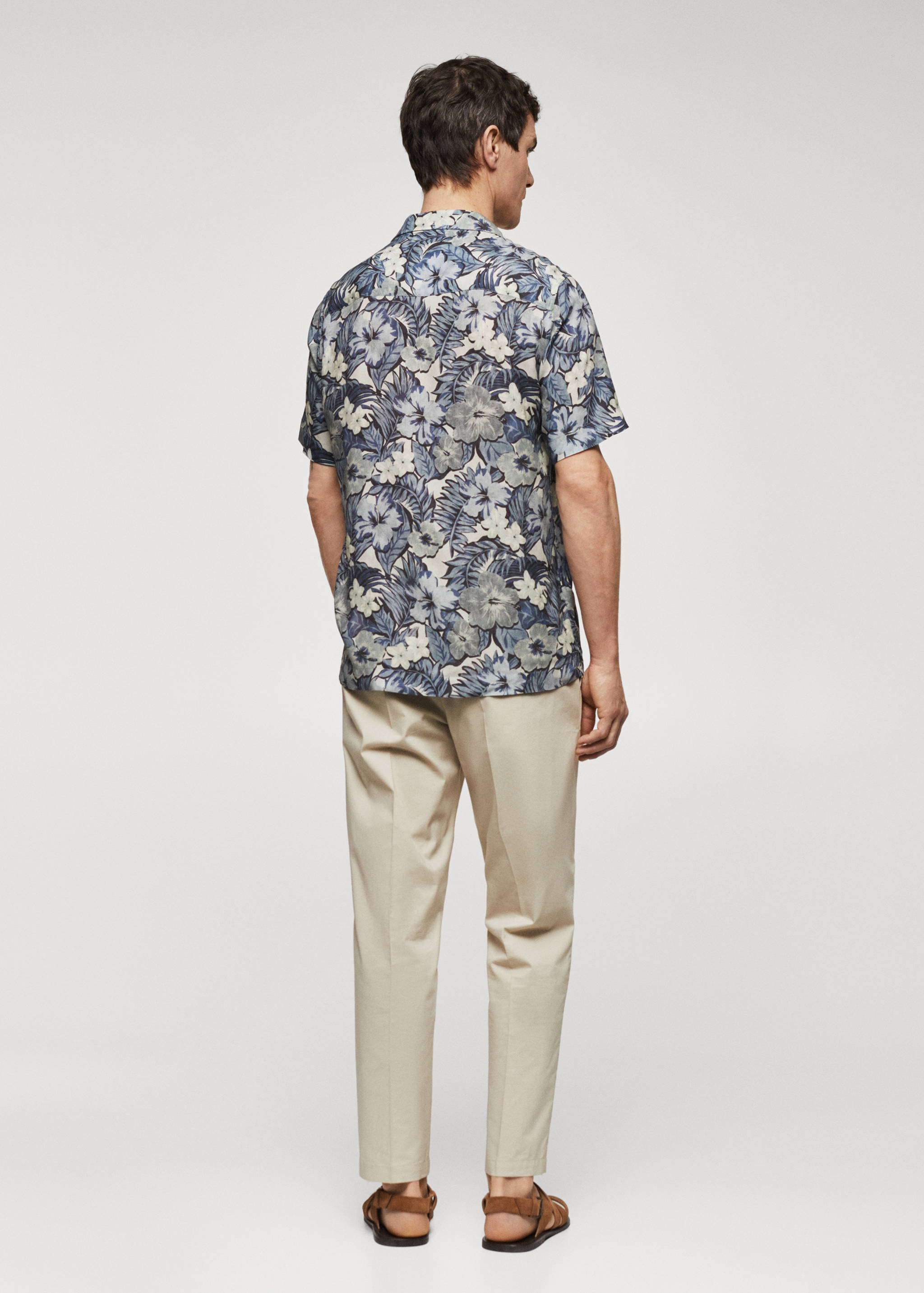 Regular-fit Hawaiian-print shirt - Reverse of the article