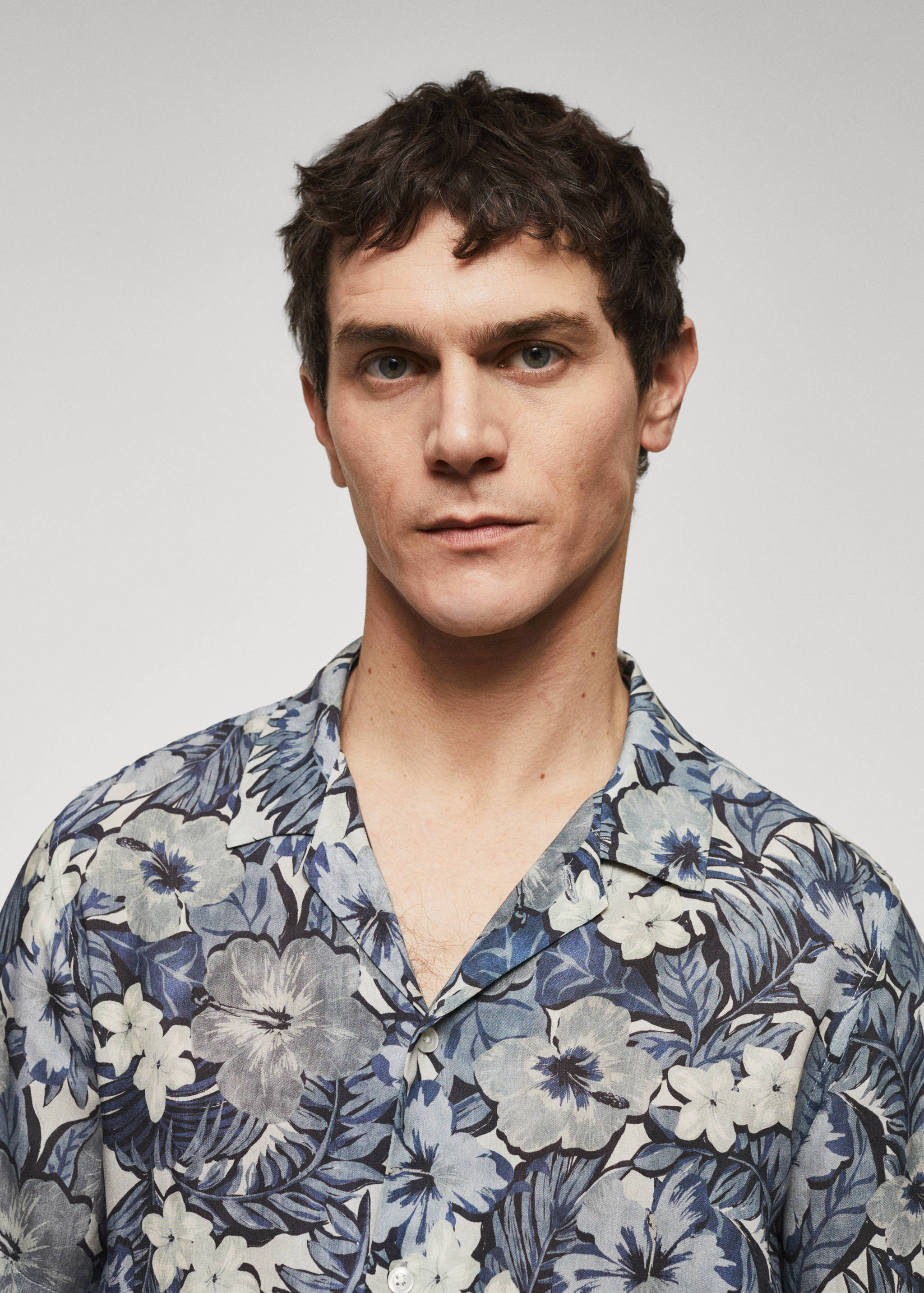 Regular-fit Hawaiian-print shirt - Details of the article 1
