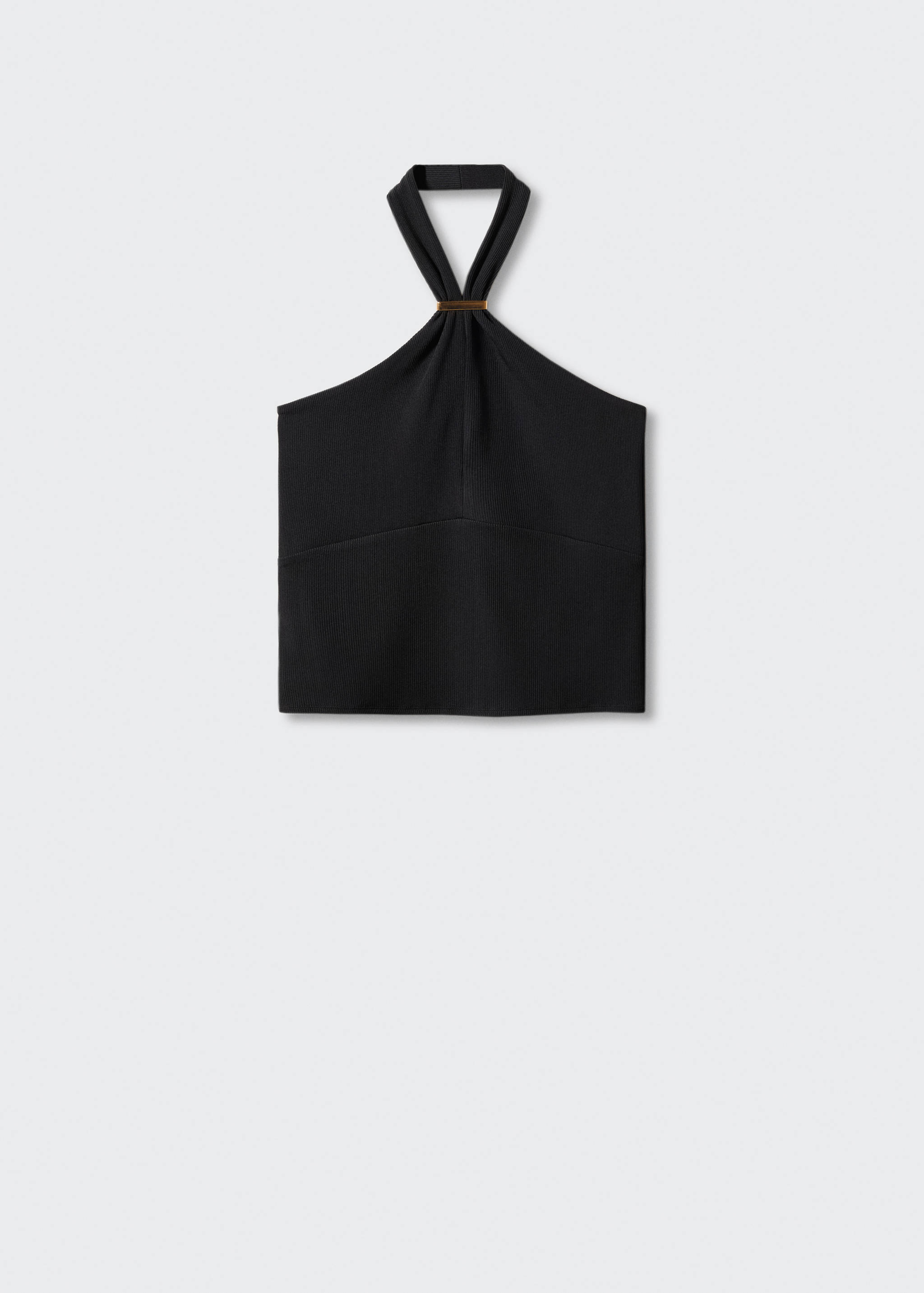 Top halter s metalickým detailem - Zboží bez modelu