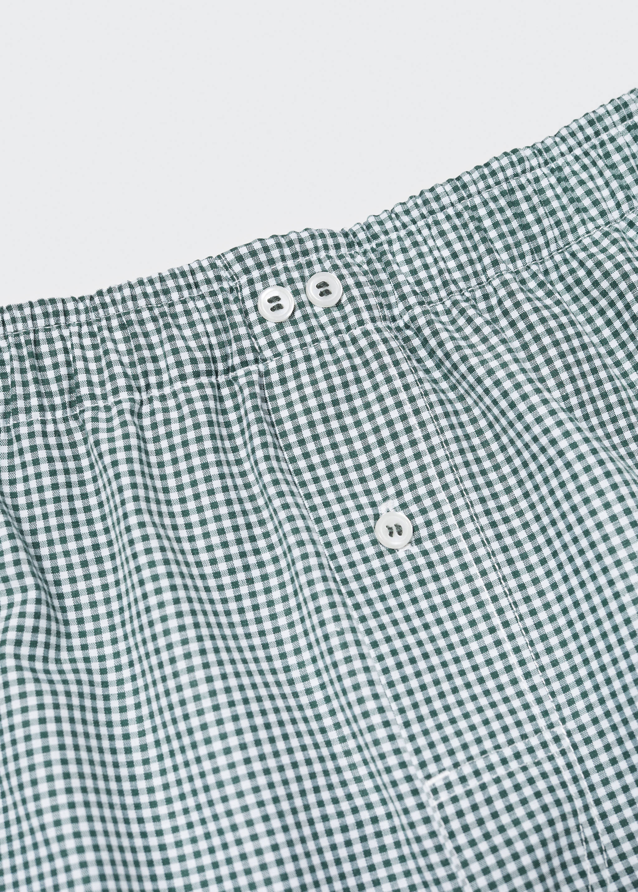 Gingham check cotton briefs - Details of the article 8