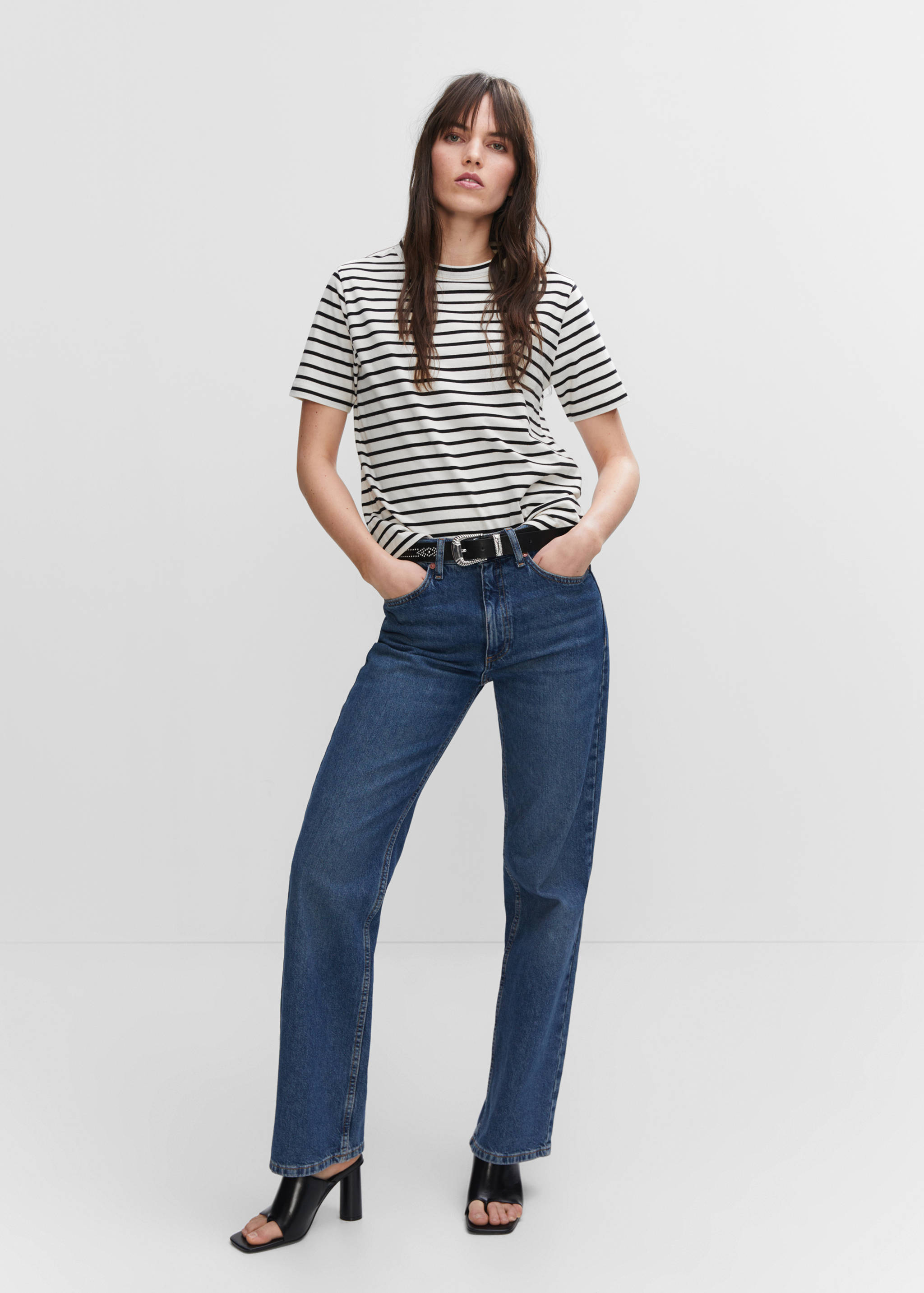 Striped cotton T-shirt - General plane