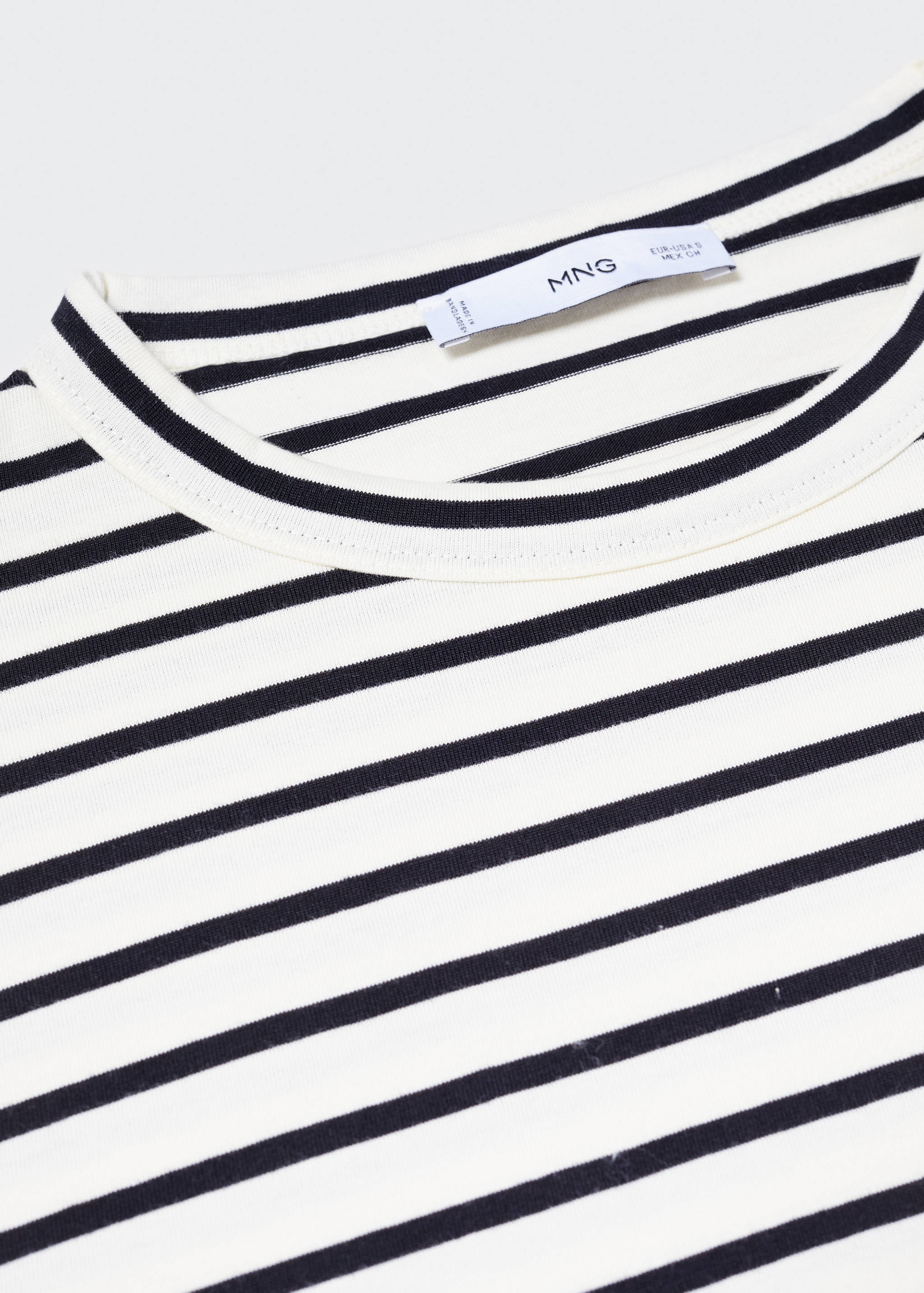 Striped cotton T-shirt - Details of the article 8