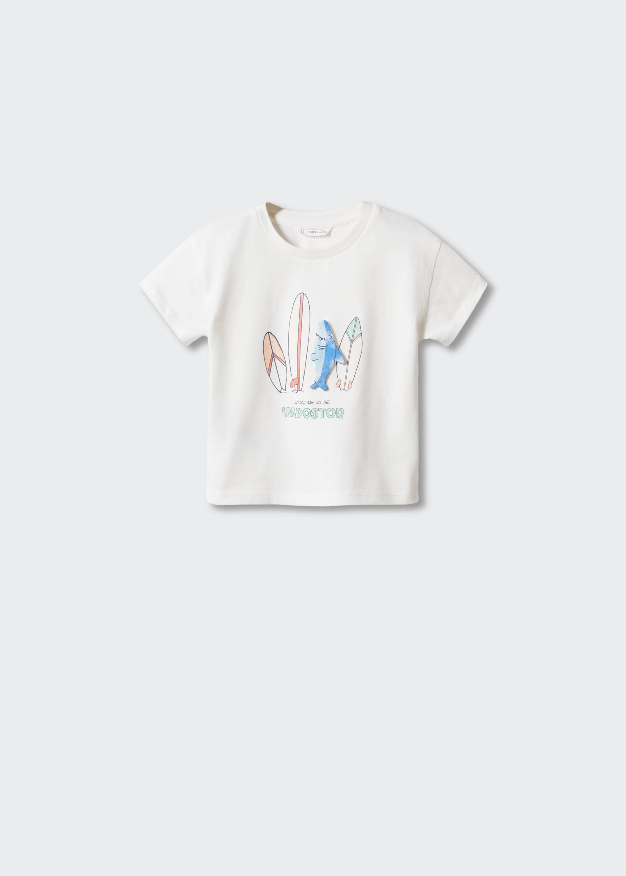 Printed cotton-blend T-shirt - Article without model
