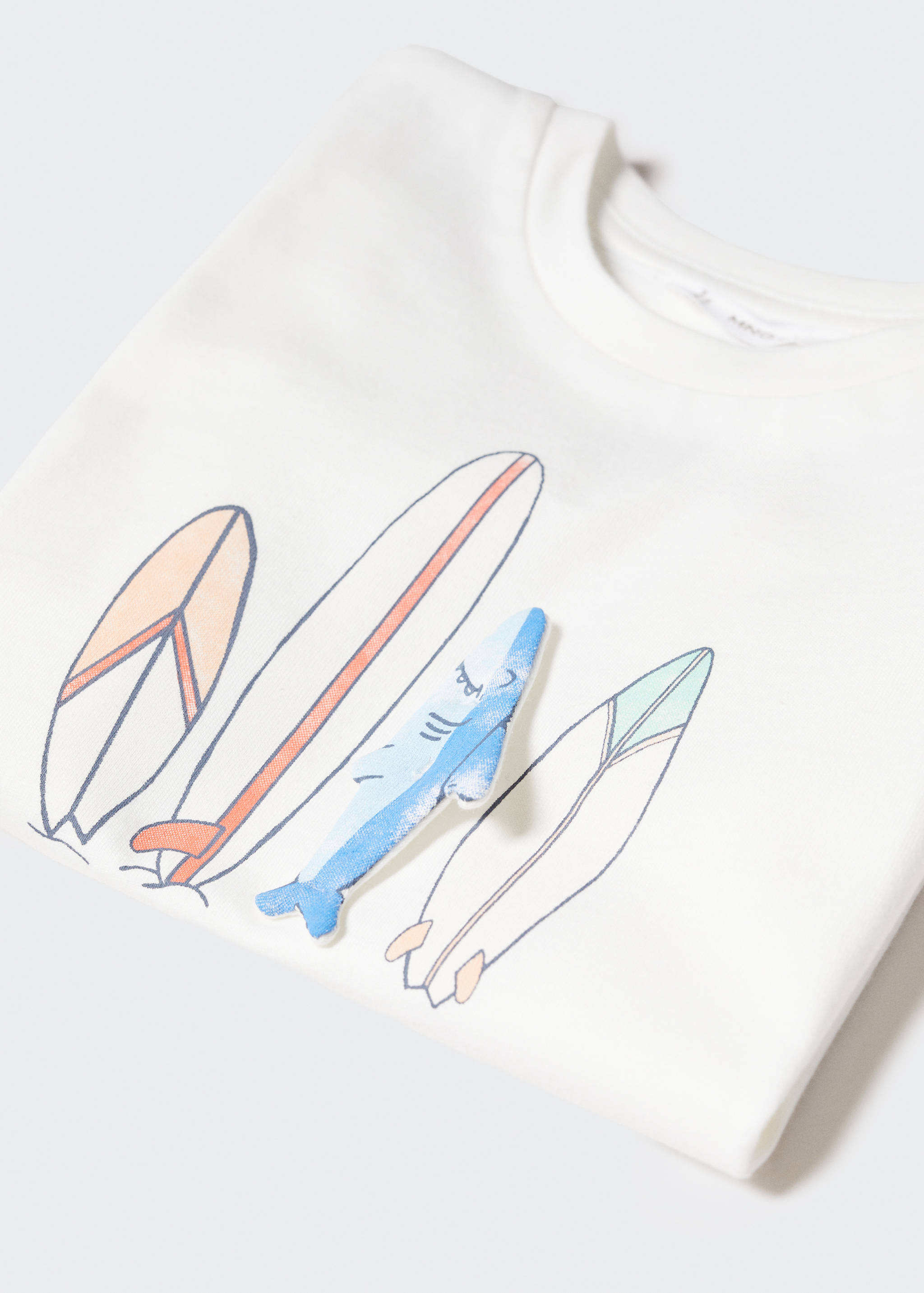 Printed cotton-blend T-shirt - Details of the article 8