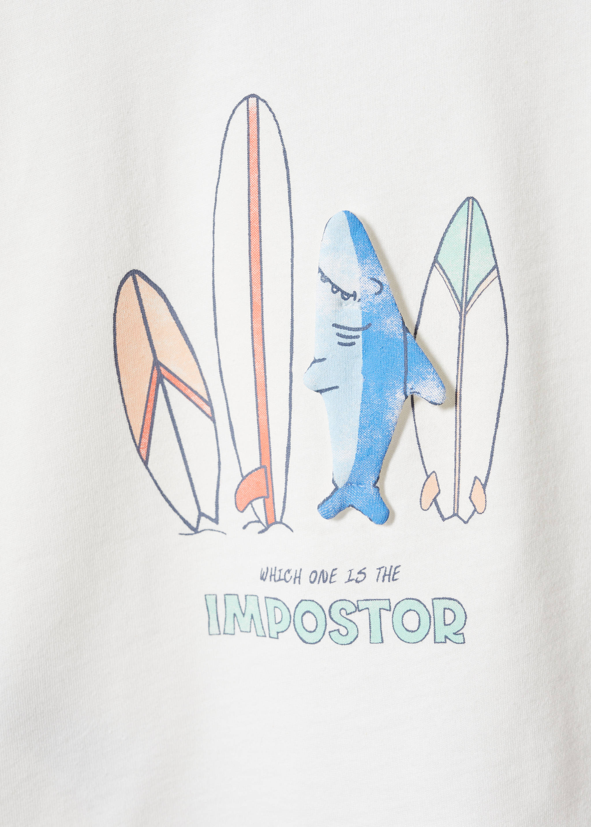 Printed cotton-blend T-shirt - Details of the article 0