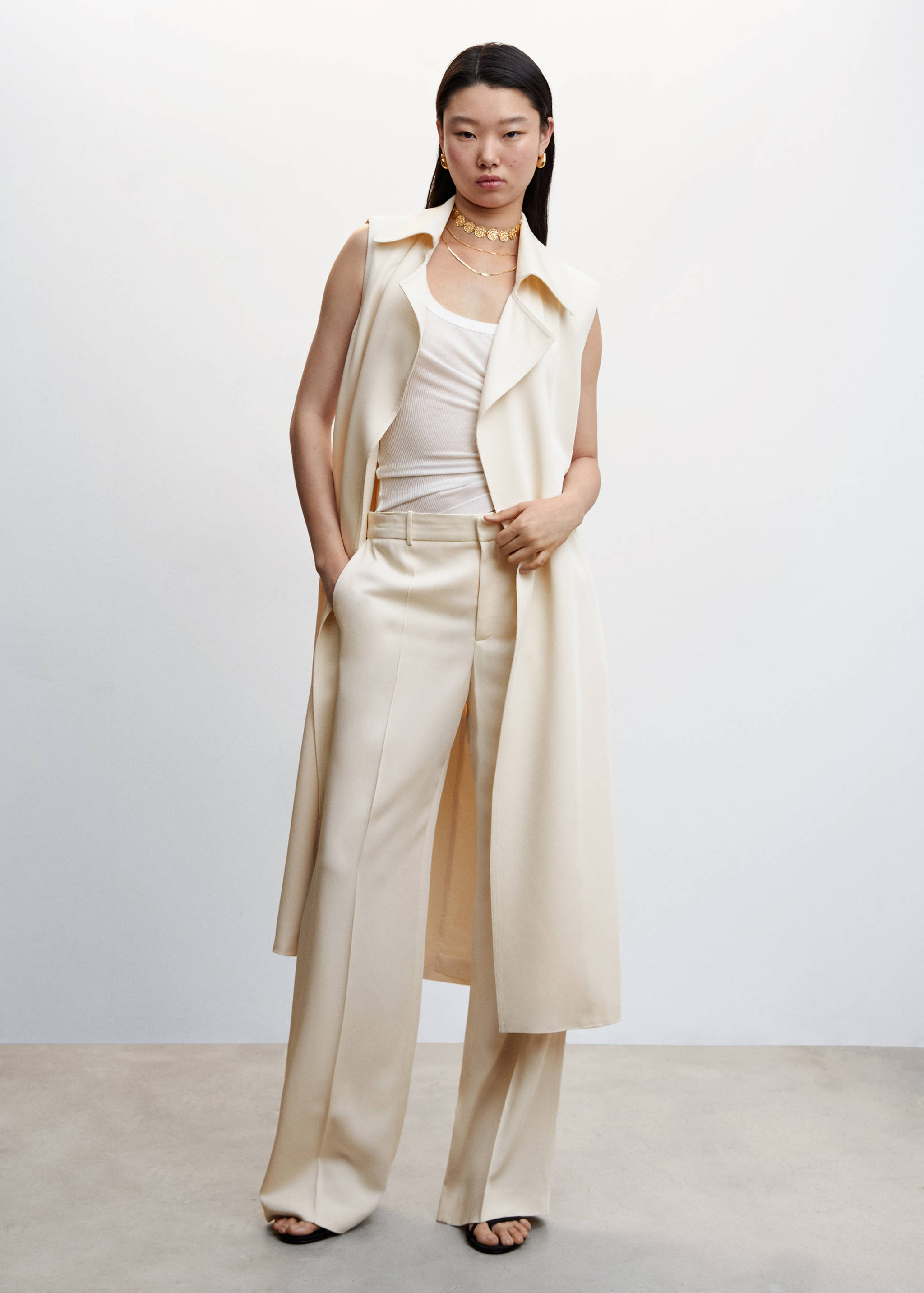 Wideleg-Bundfaltenhose - Allgemeine Ansicht