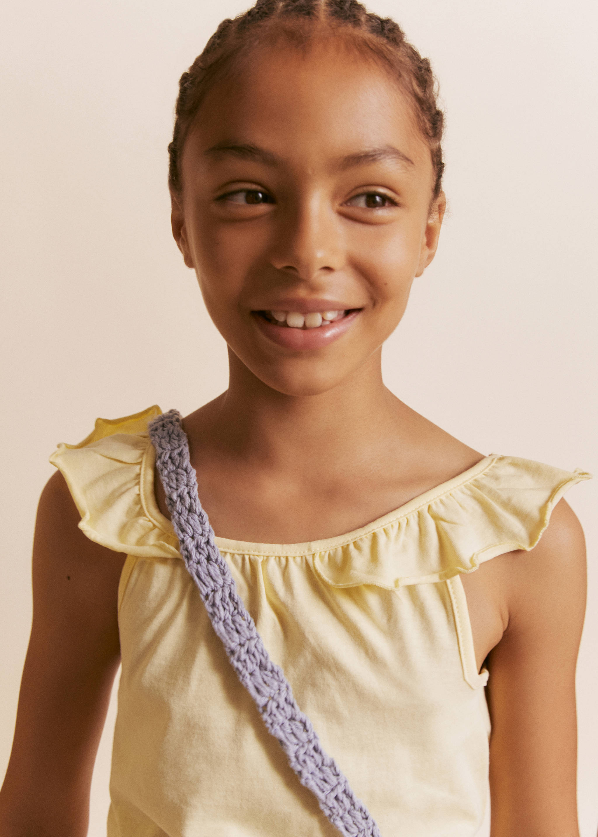 Ruffled strap t-shirt - General plane