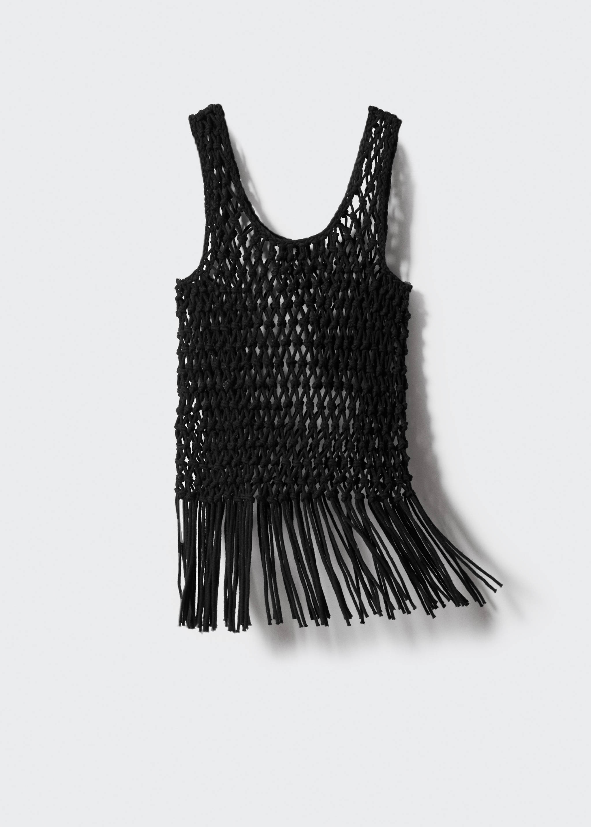 Mesh top with fringe detail - Article without model