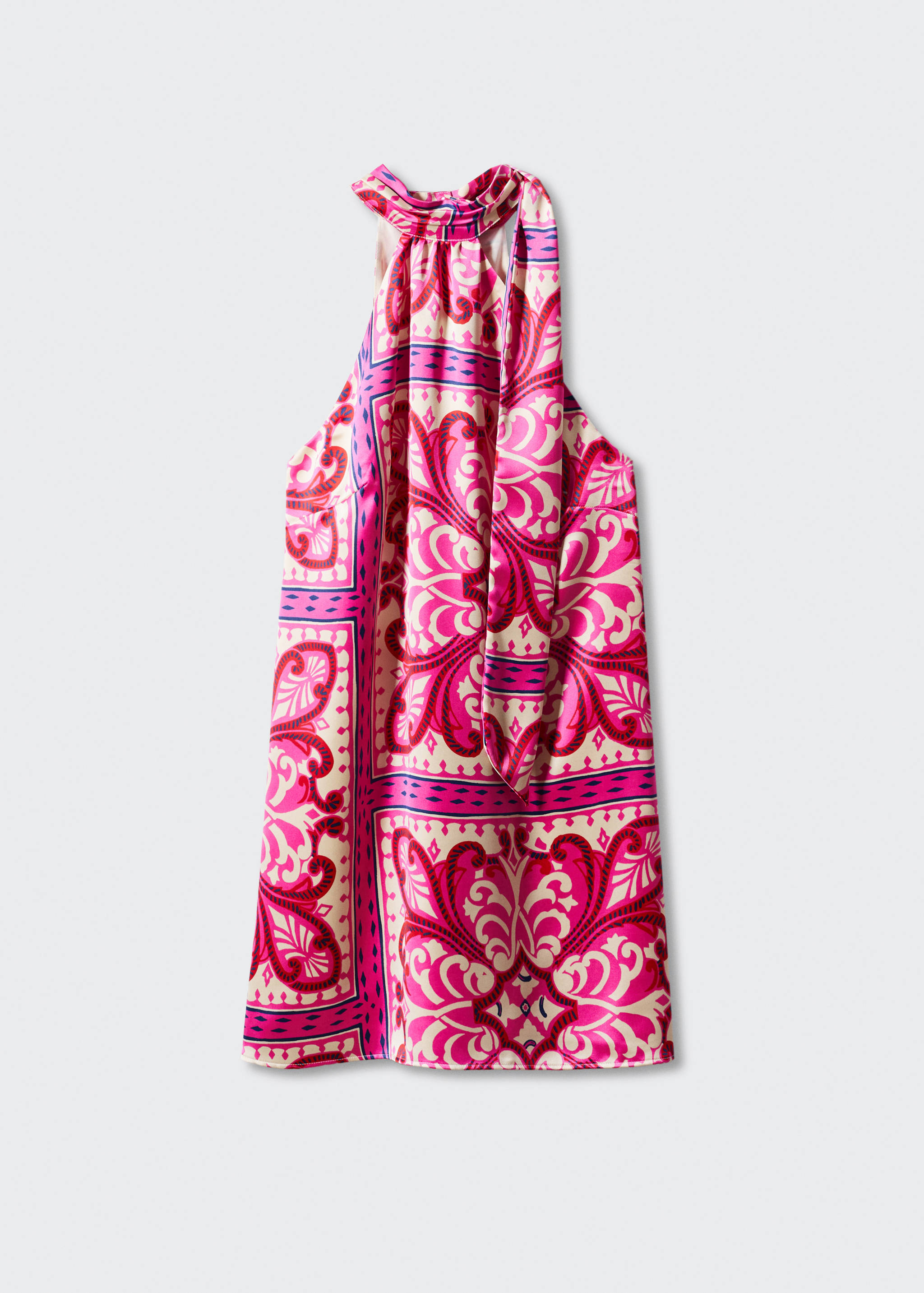 Printed halter dress - Article without model