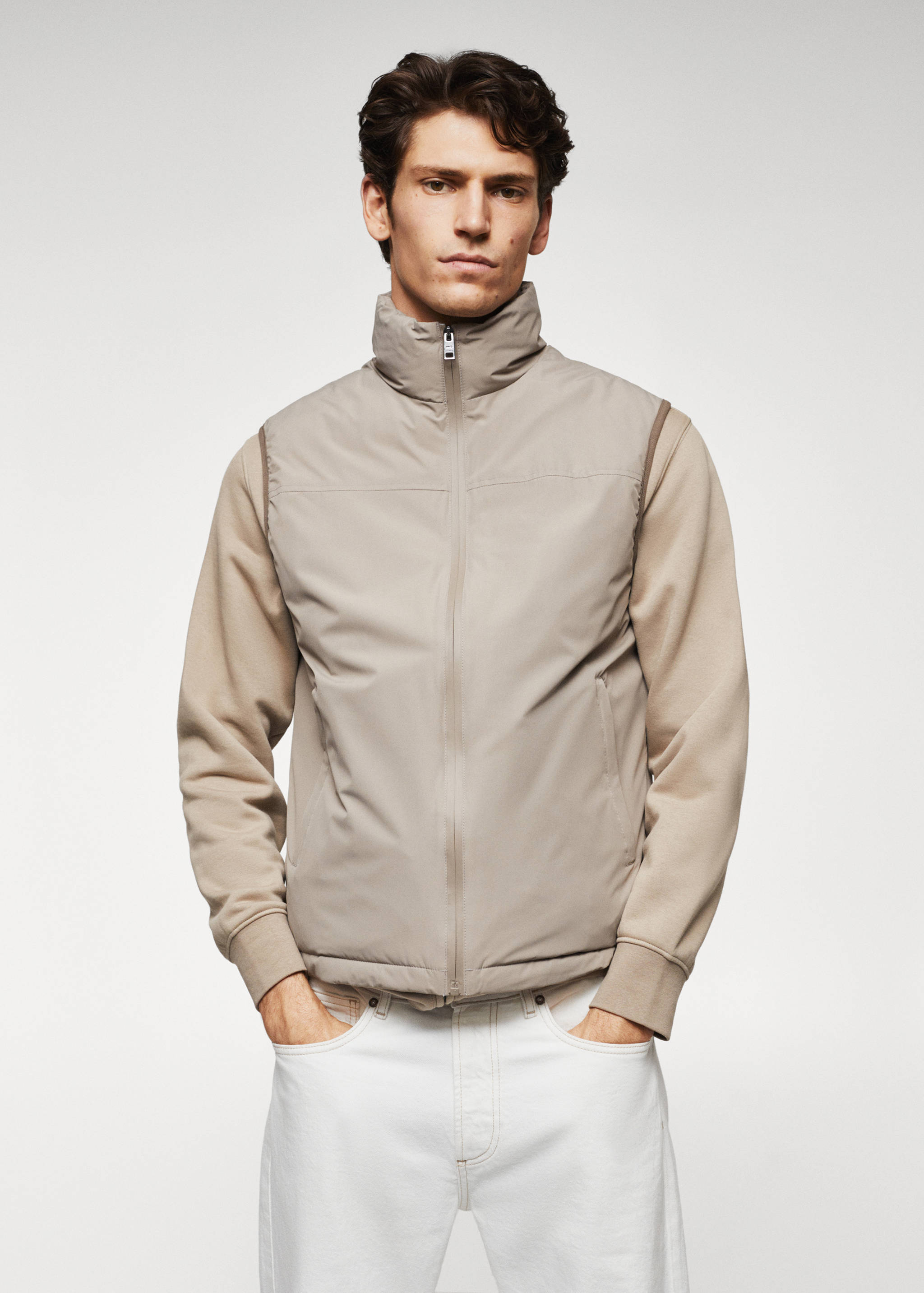 Gilet matelassé imperméable - Plan moyen