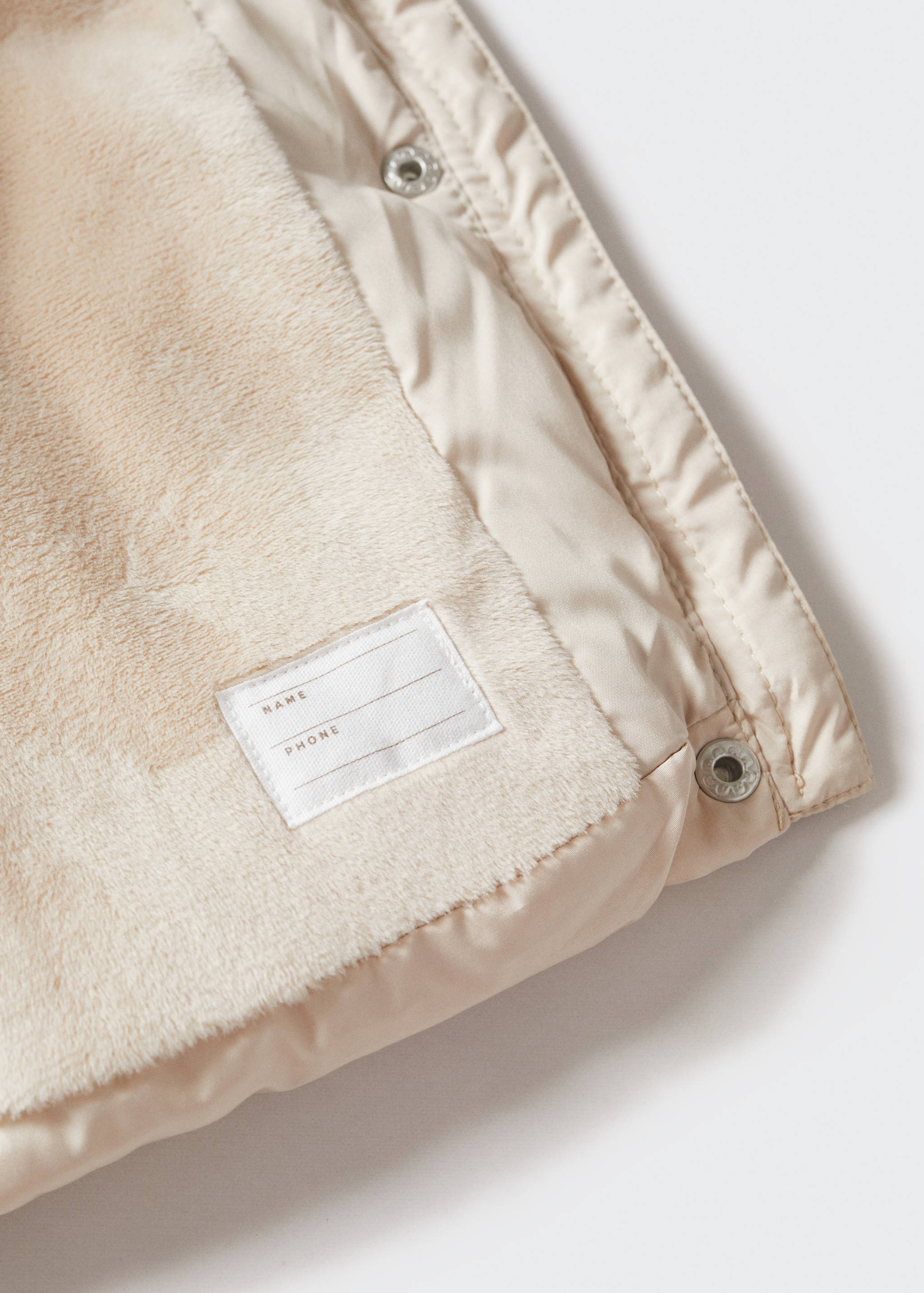 Padded anorak with shearling lining - Details of the article 8