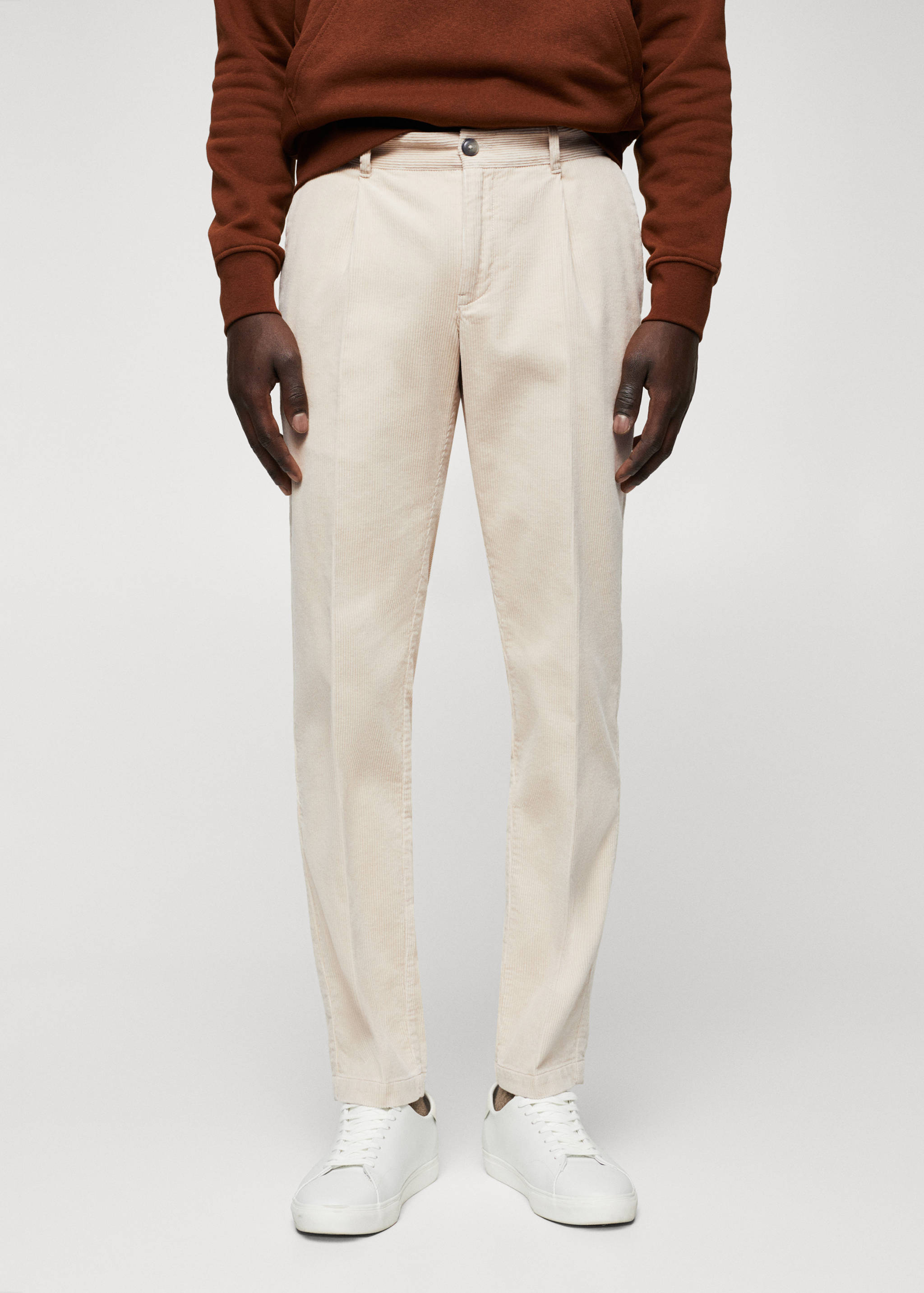 Pantalons pana pinces - Pla mig