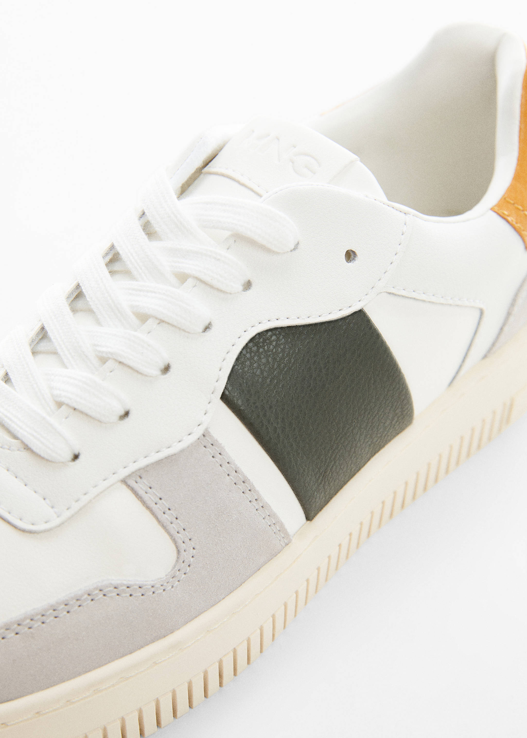Combined leather sneakers - Details of the article 1