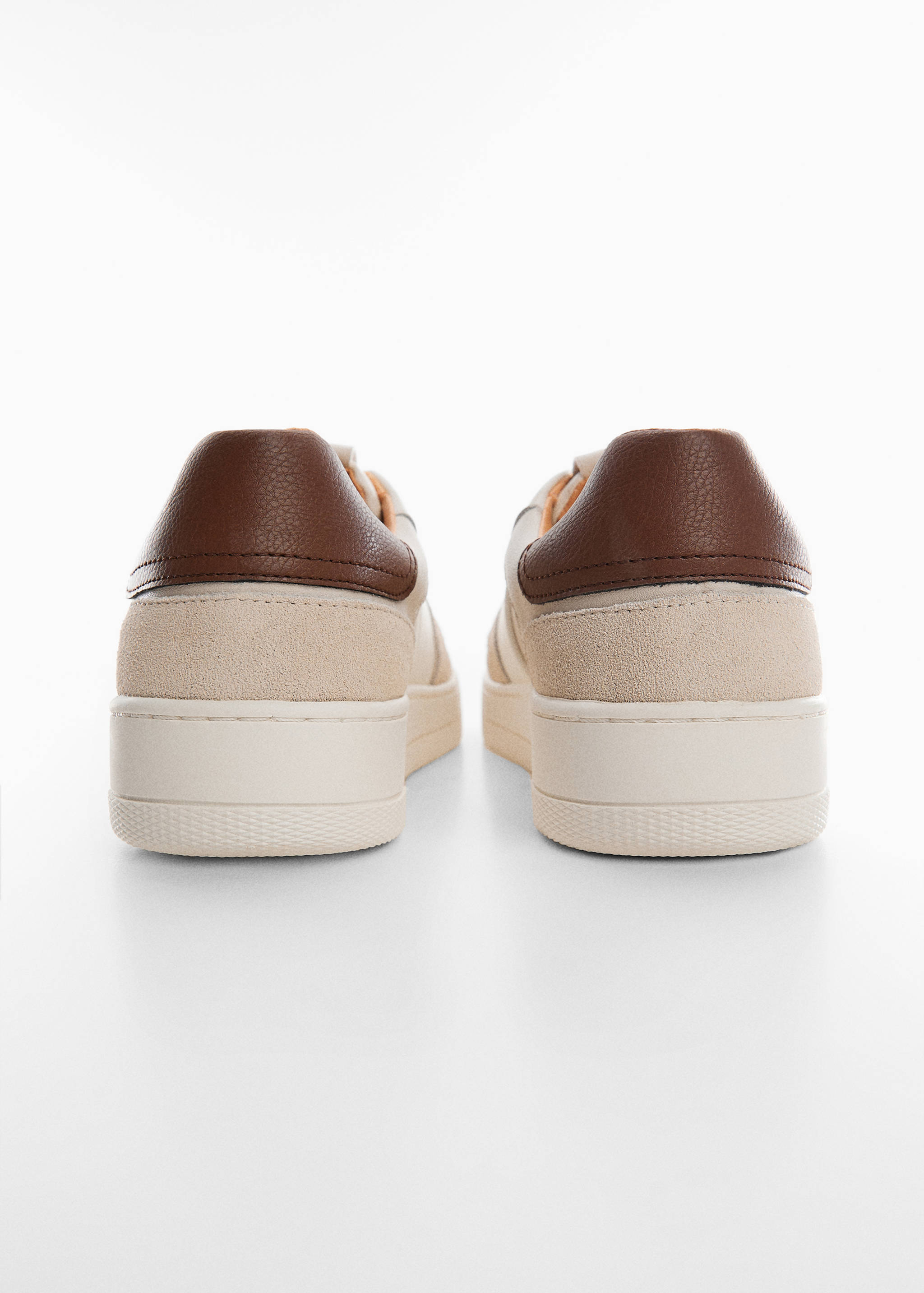 Combined leather sneakers - Details of the article 2