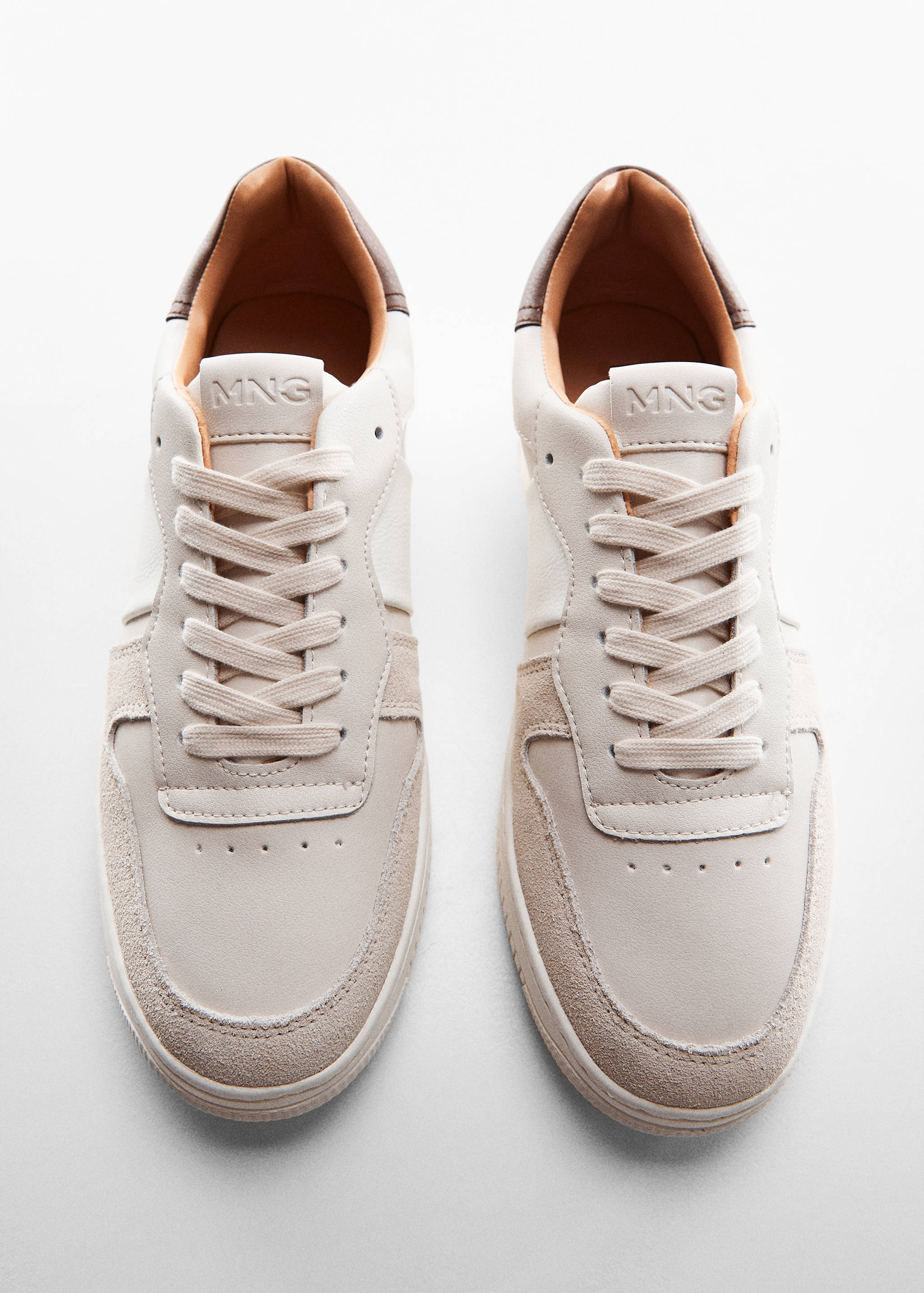 Combined leather sneakers - Details of the article 5