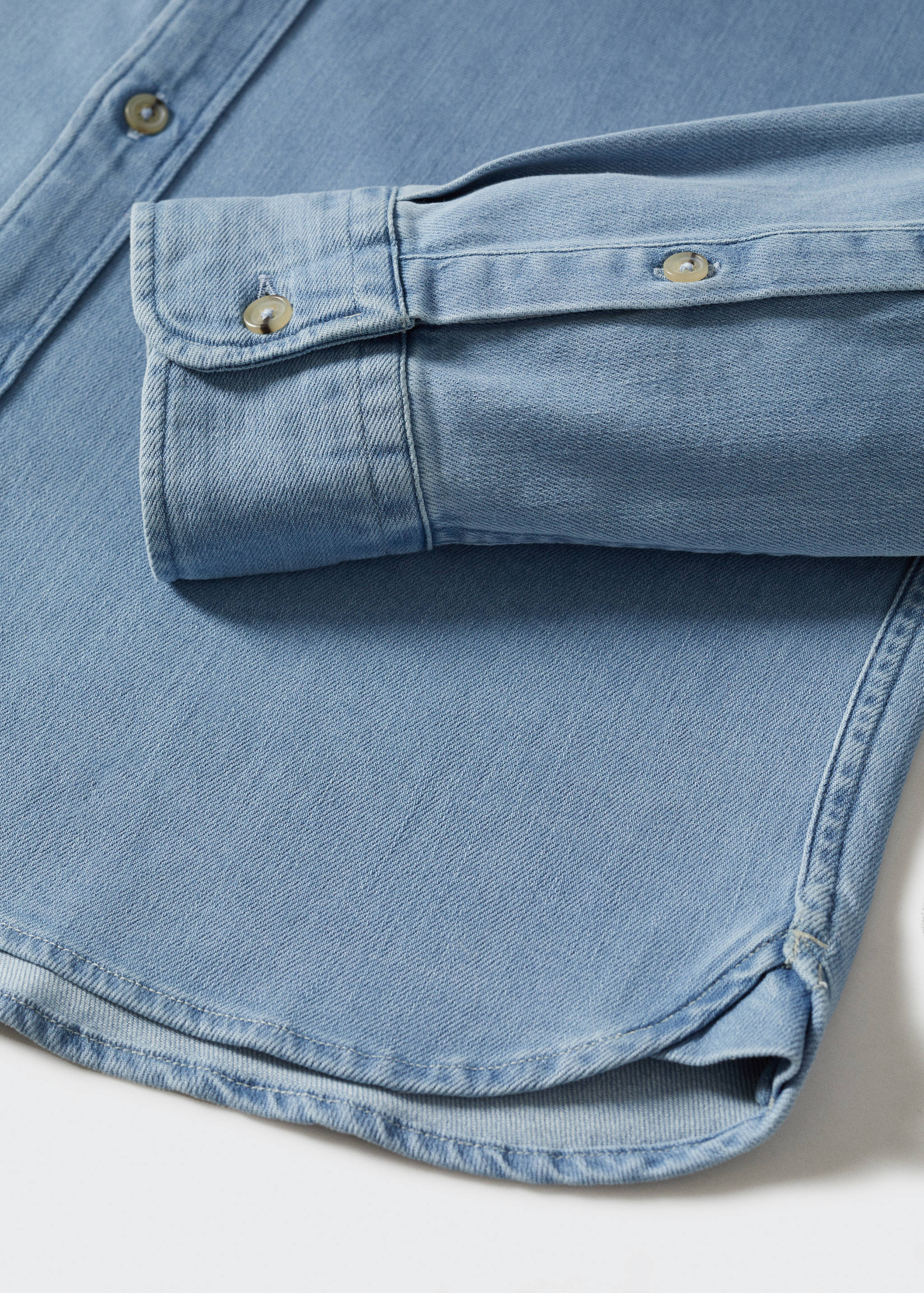 Slim-fit denim shirt - Details of the article 8