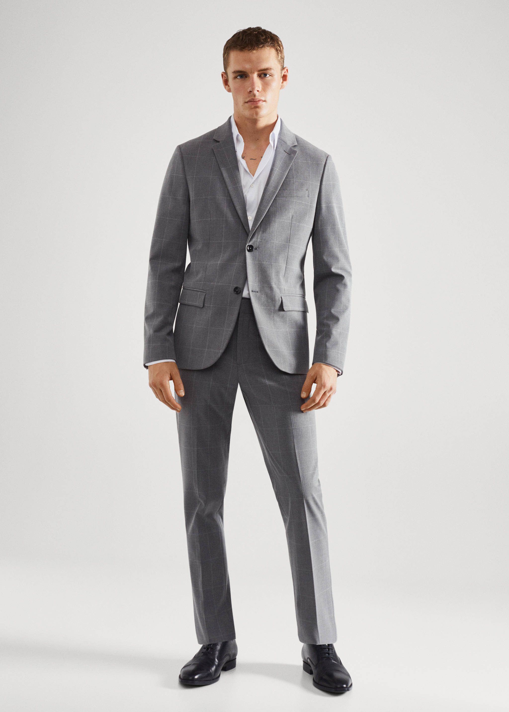 Super slim fit suit trousers - General plane