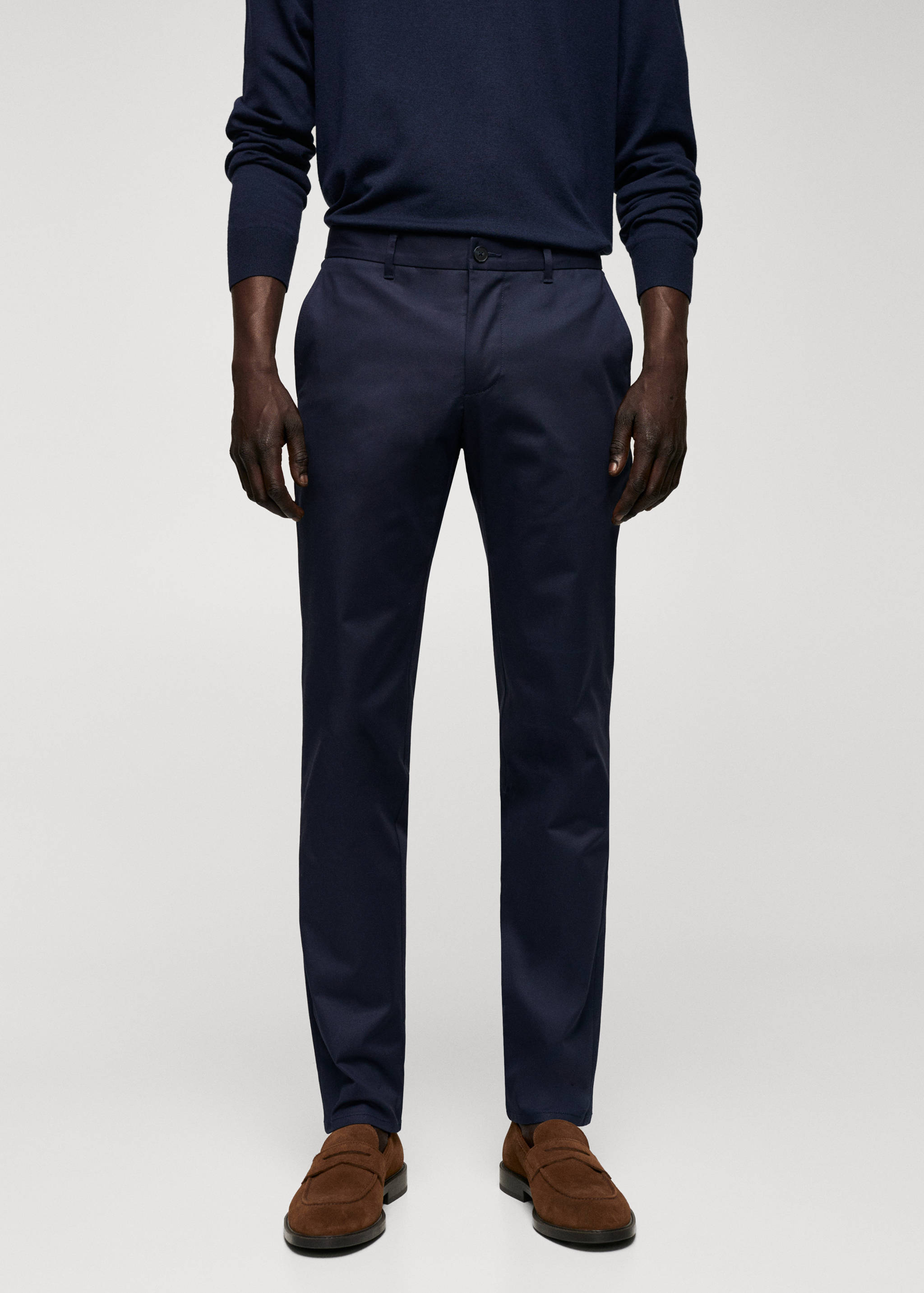 Skinny chino trousers - Medium plane