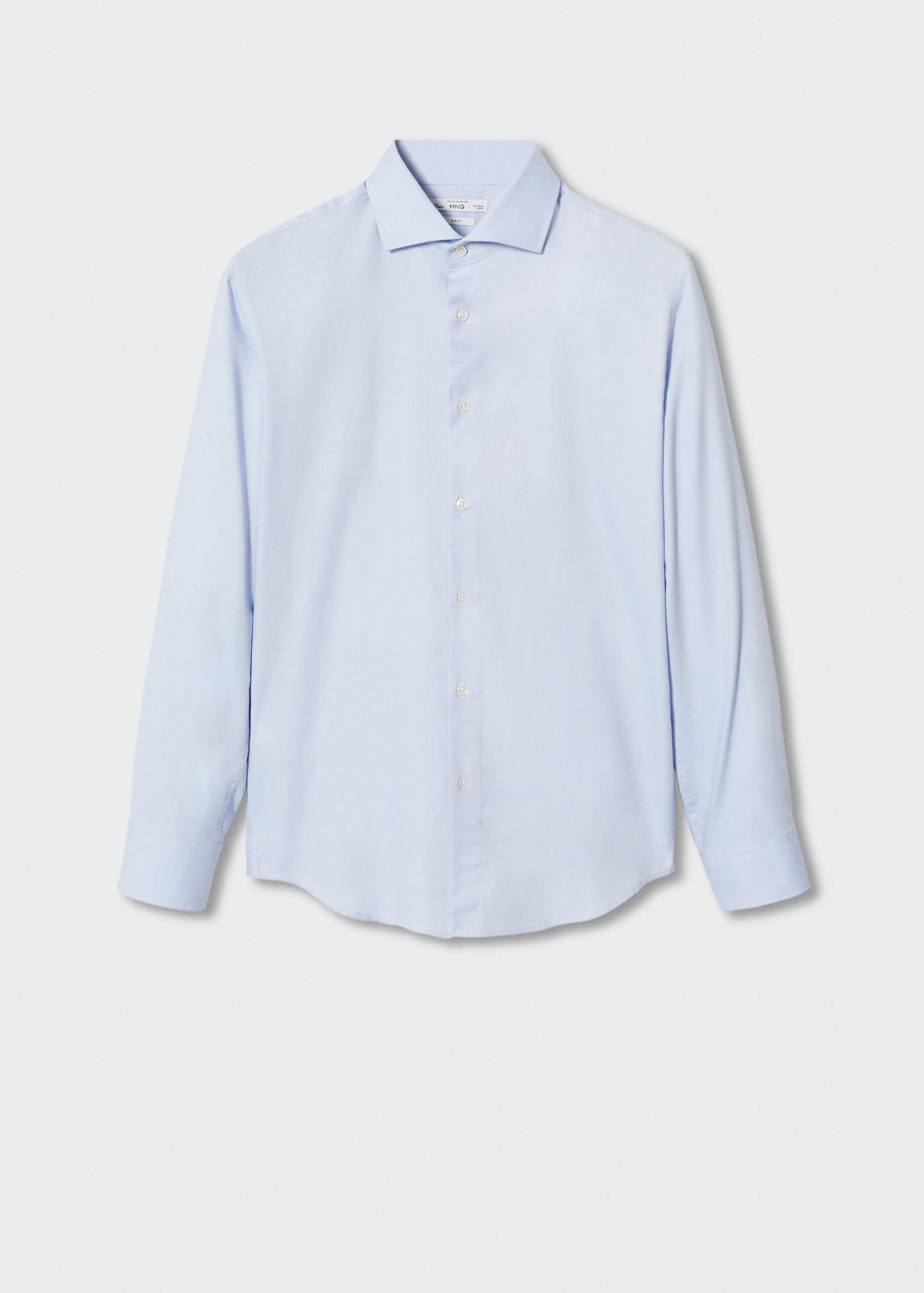 Strukturiertes Slim Fit-Anzugshemd - Artikel ohne Model