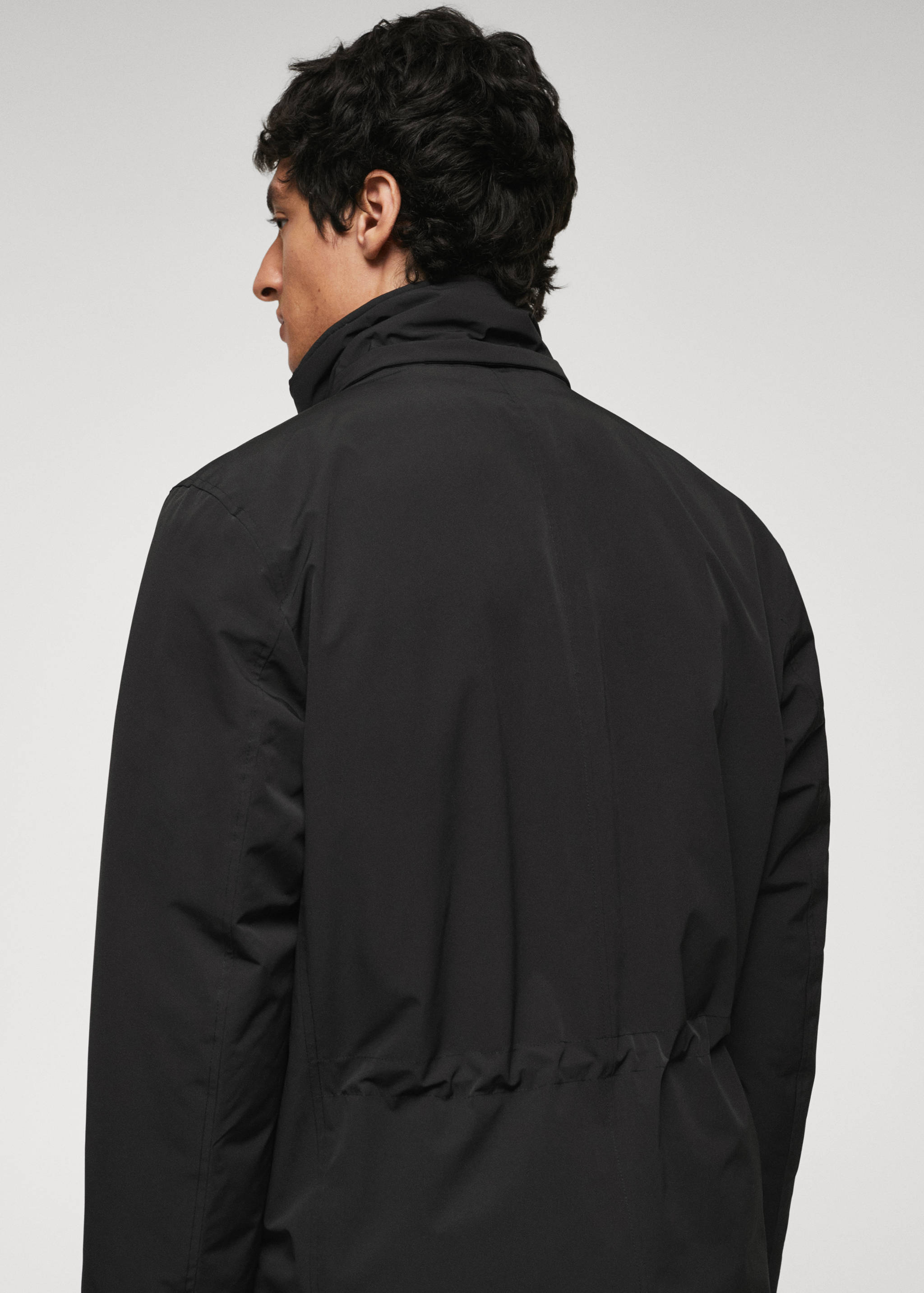 Quilted hooded parka - Details of the article 4