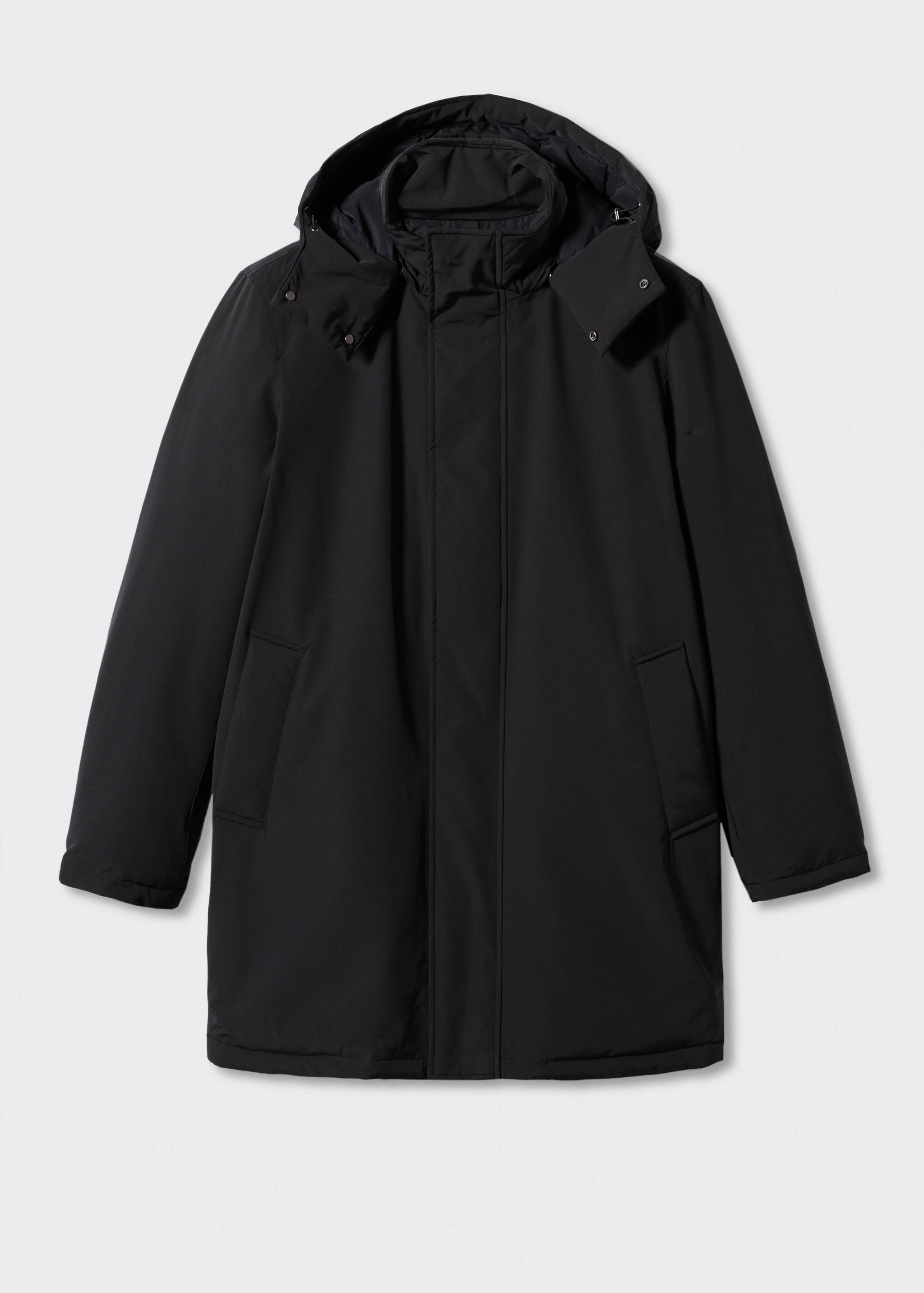 Quilted hooded parka - Article without model