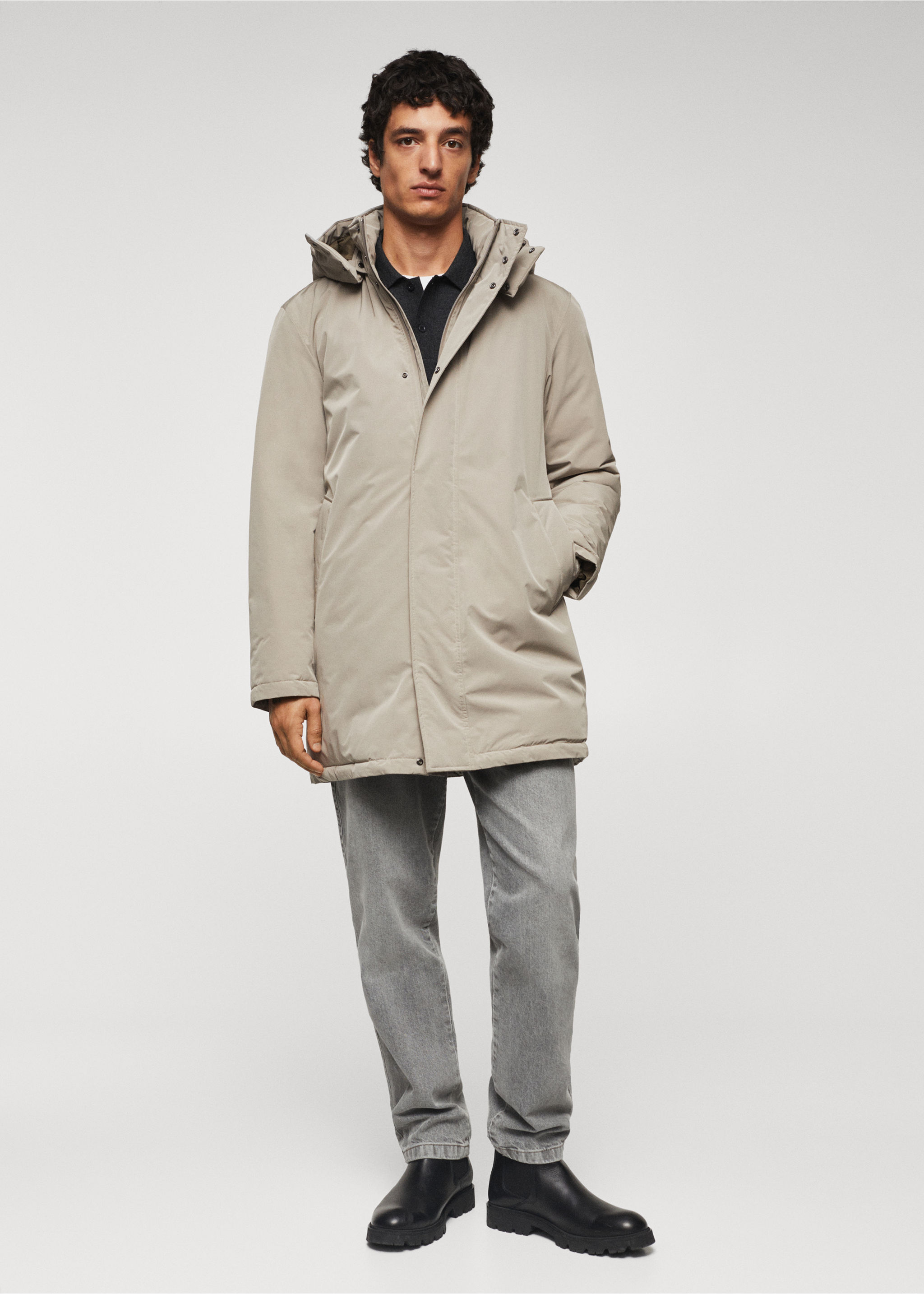 Parka matelassée à capuche - Plan général
