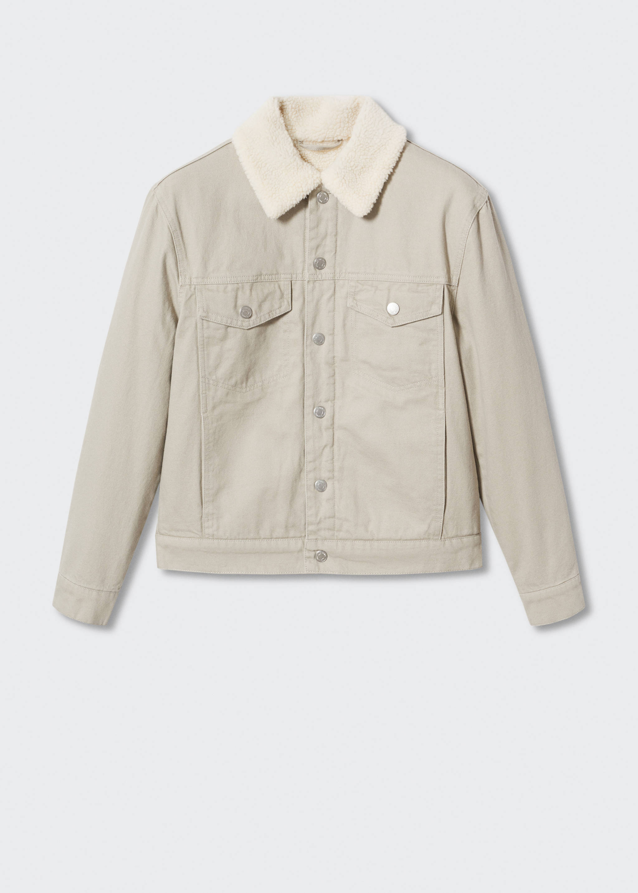 Jeansjacke mit Kunstshearling - Artikel ohne Model