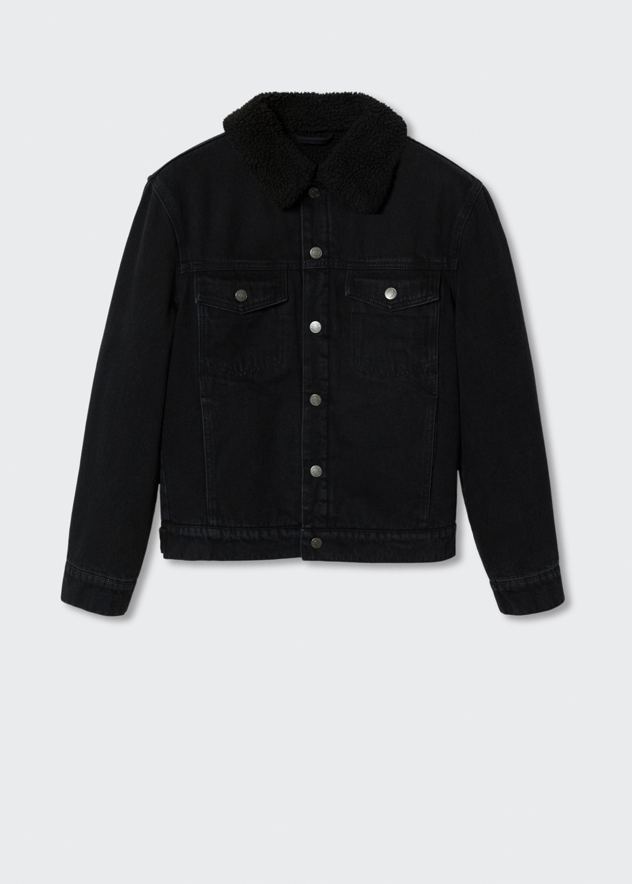 Shearling denim jacket - Article without model