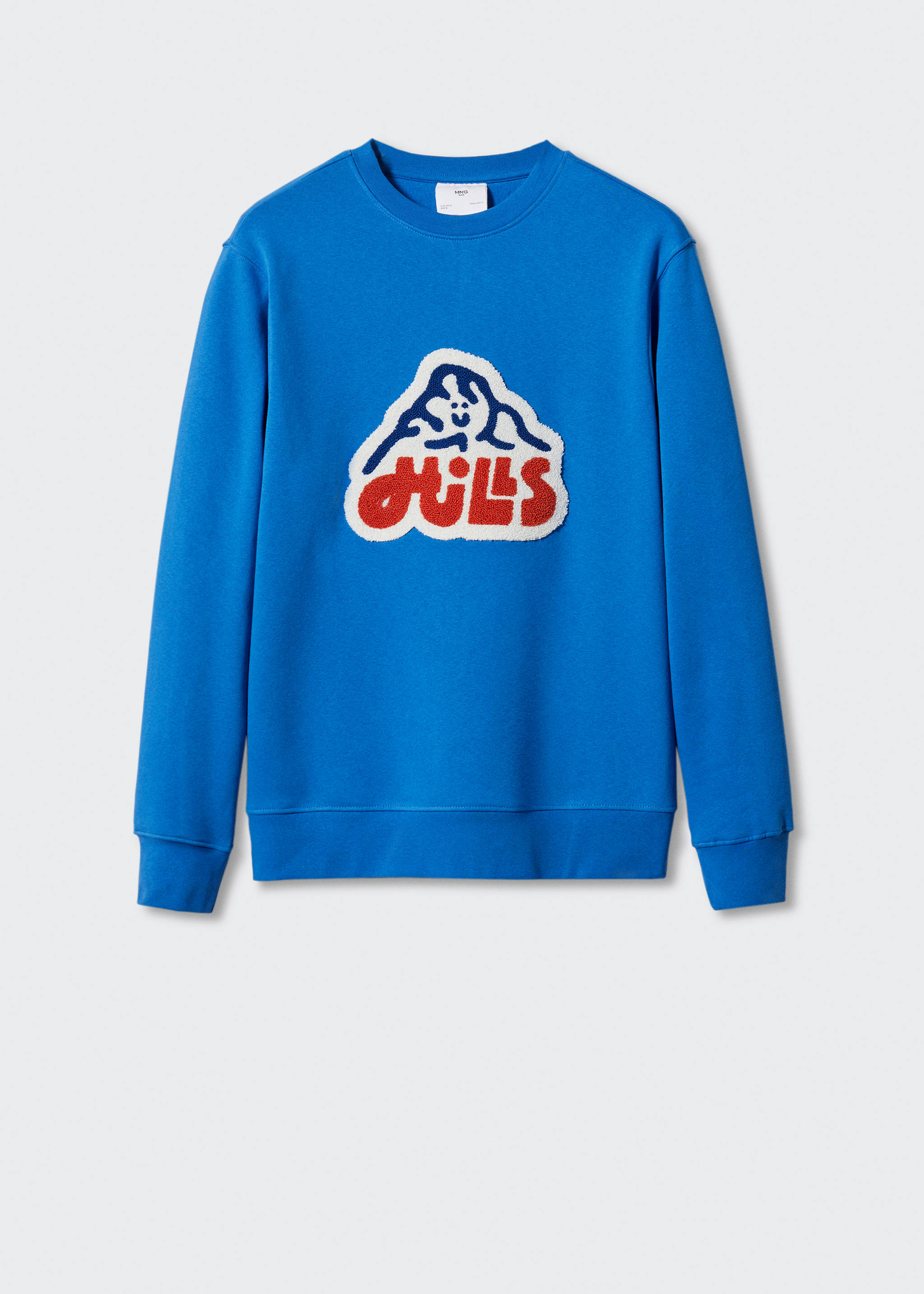 Patch cotton sweatshirt - Article without model