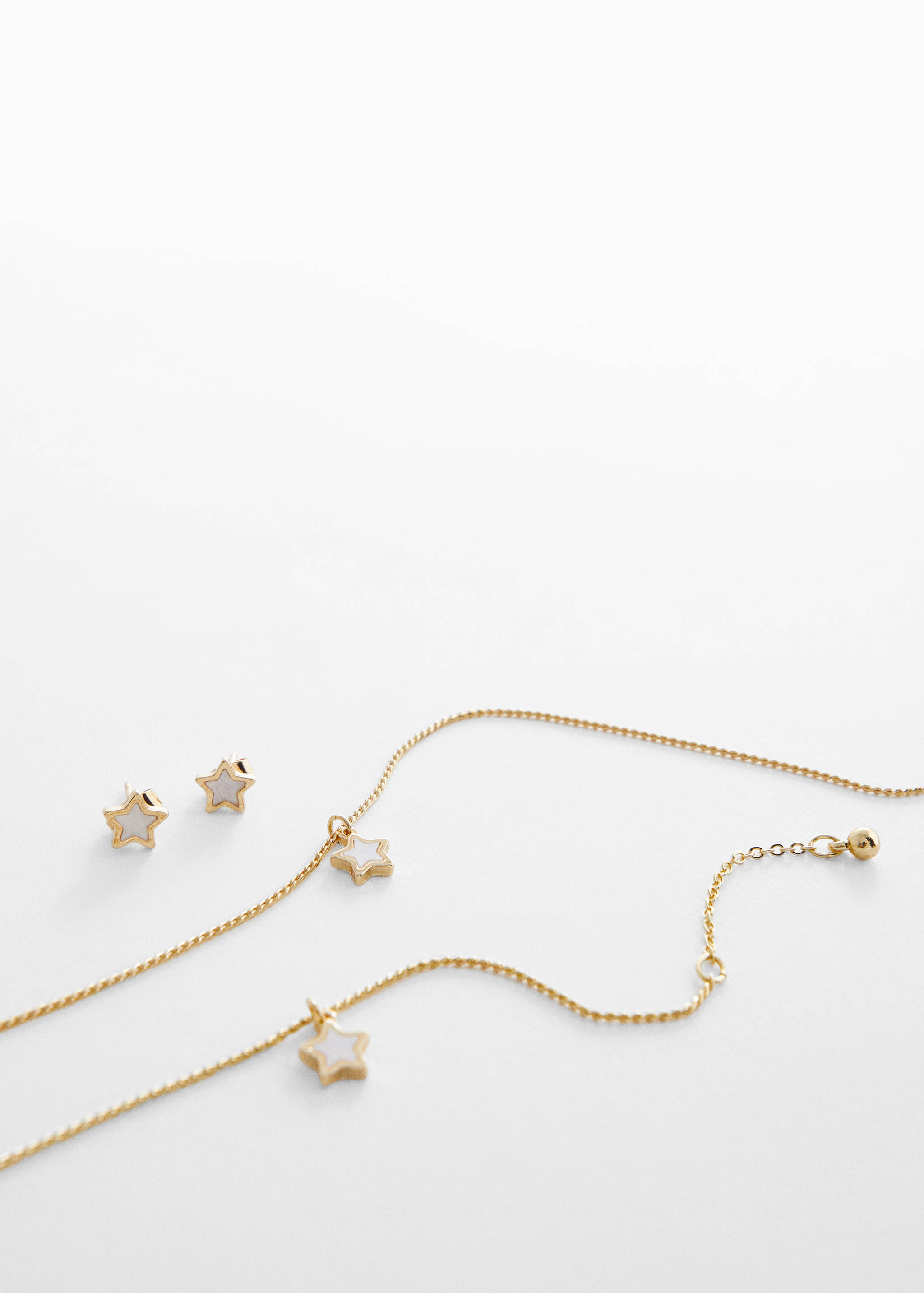 Set of necklace, bracelet and earrings - Medium plane